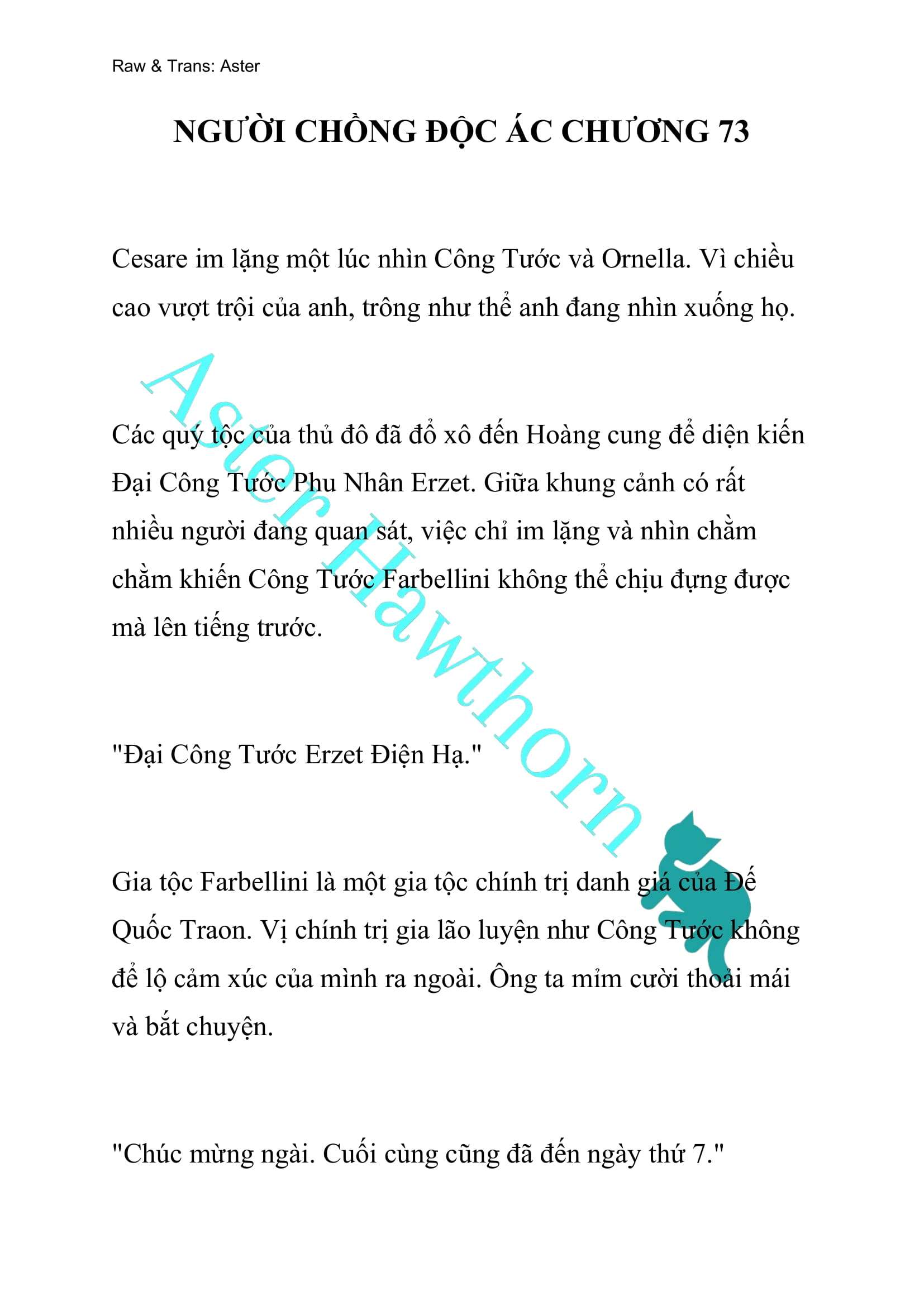 [NOVEL] Người Chồng Độc Ác Chap 73 - Trang 2