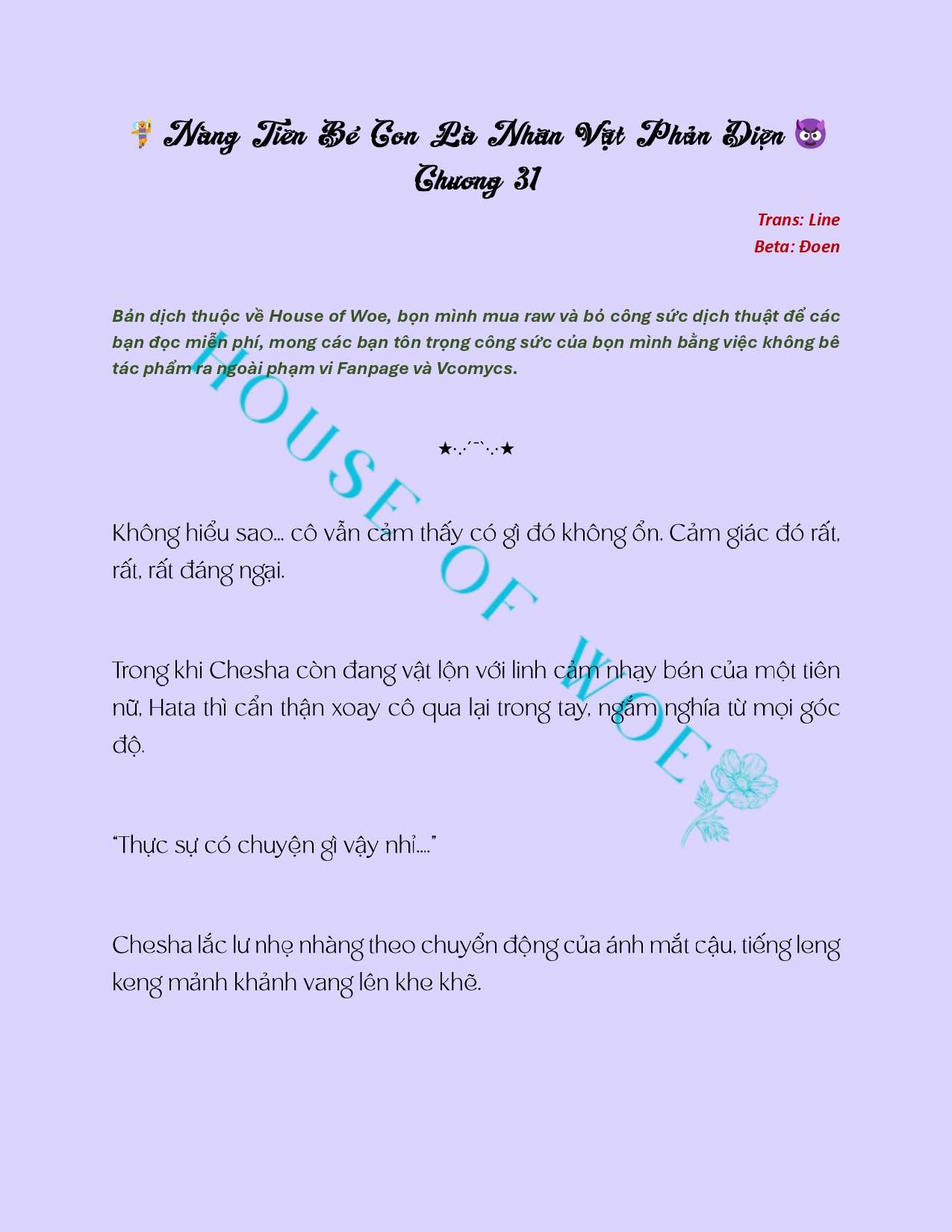 [NOVEL] NÀNG TIÊN BÉ CON LÀ NHÂN VẬT PHẢN DIỆN Chap 31 - Trang 2