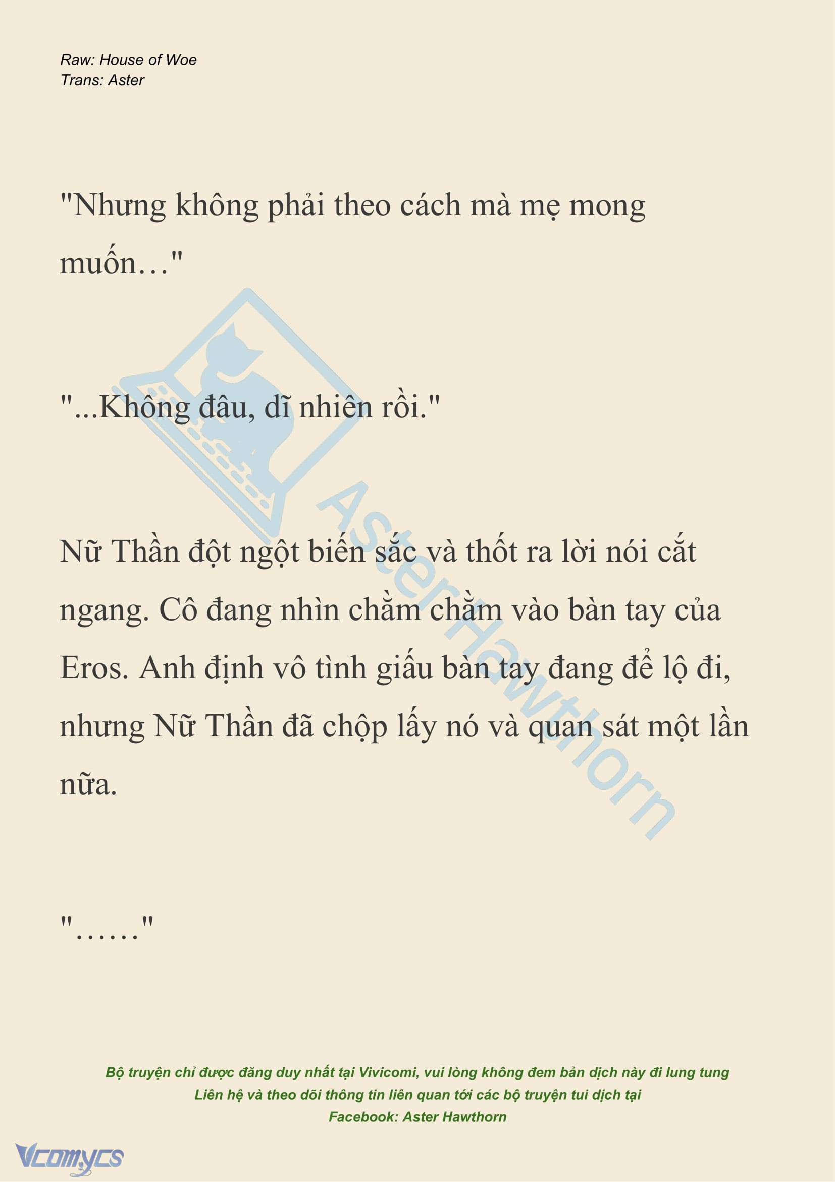 [NOVEL] Dành Cho Các Nữ Thần: Dành cho Psyche Chap 36 - Trang 2