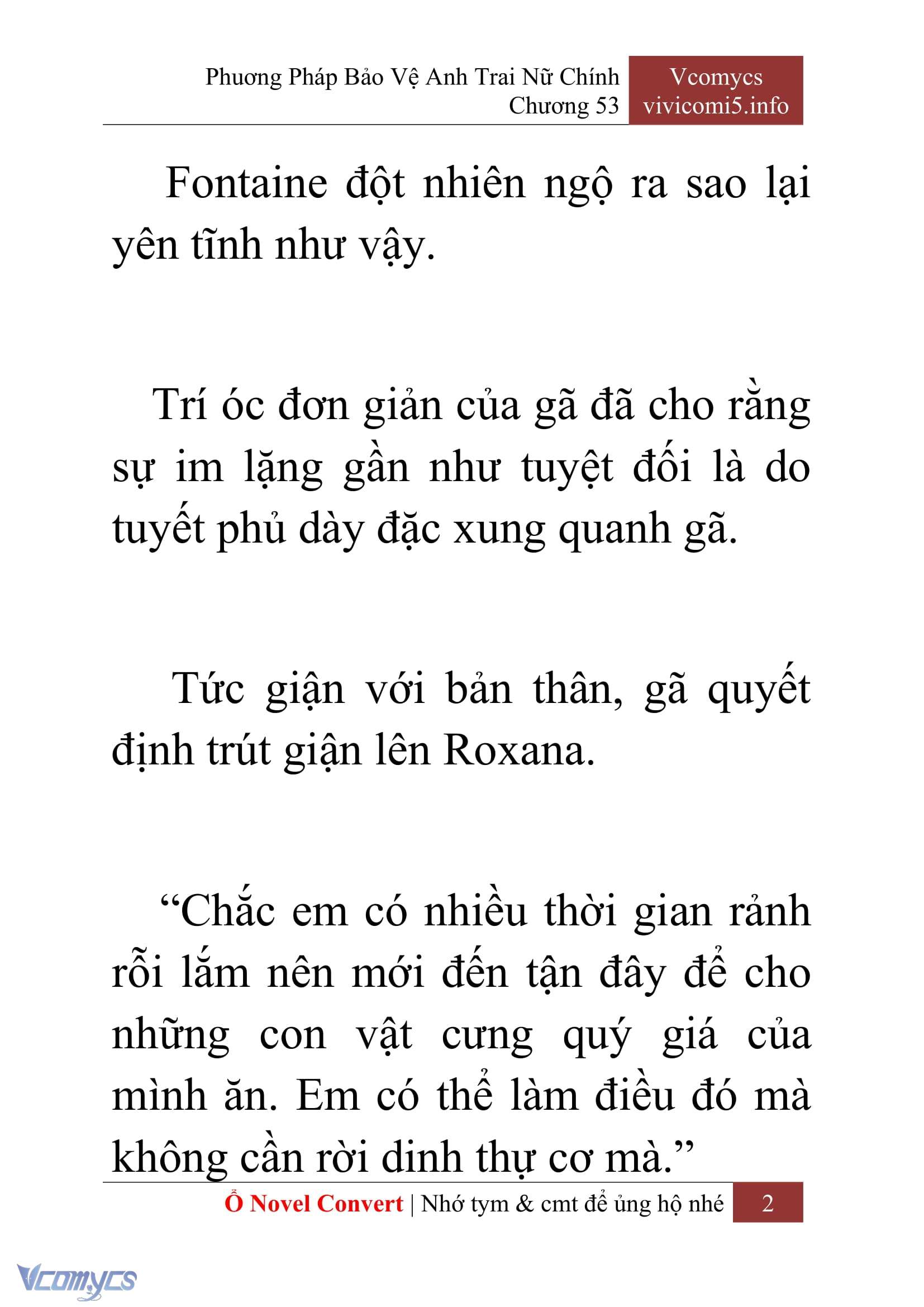 [Novel] Phương Pháp Bảo Vệ Anh Trai Nữ Chính Chap 53 - Trang 2