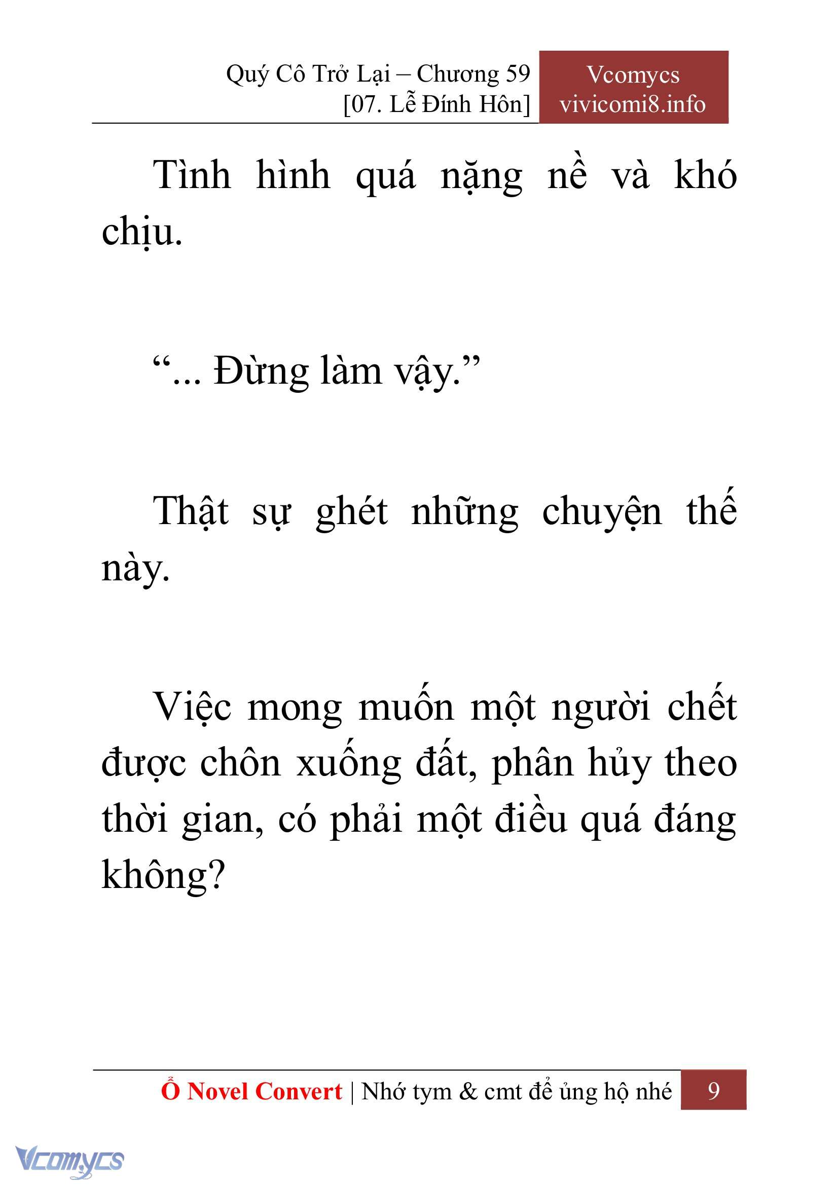 [Novel] Quý Cô Trở Lại Chap 59 - Trang 2