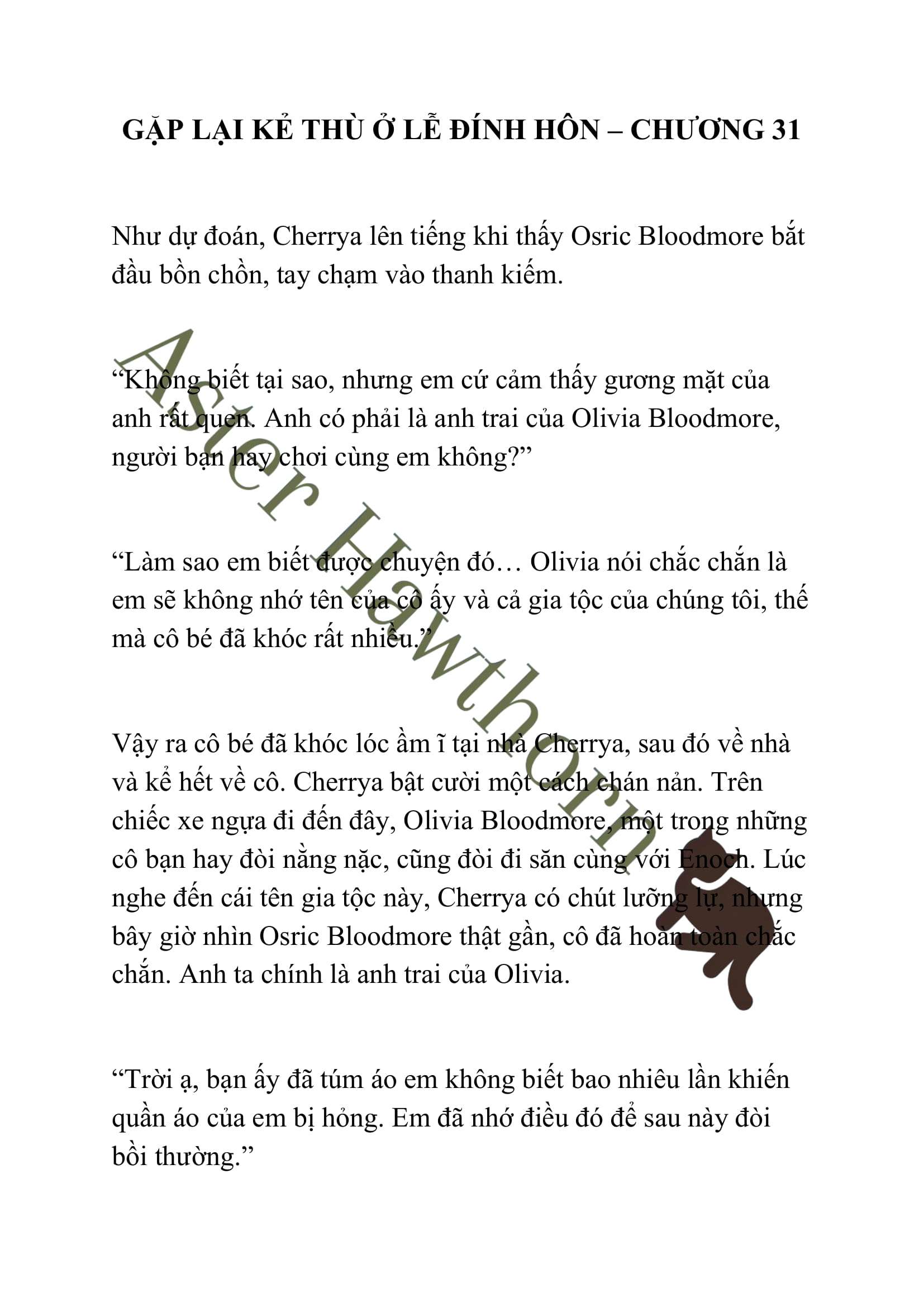 [NOVEL] Gặp Lại Kẻ Thù Ở Lễ Đính Hôn Chap 31 - Trang 2