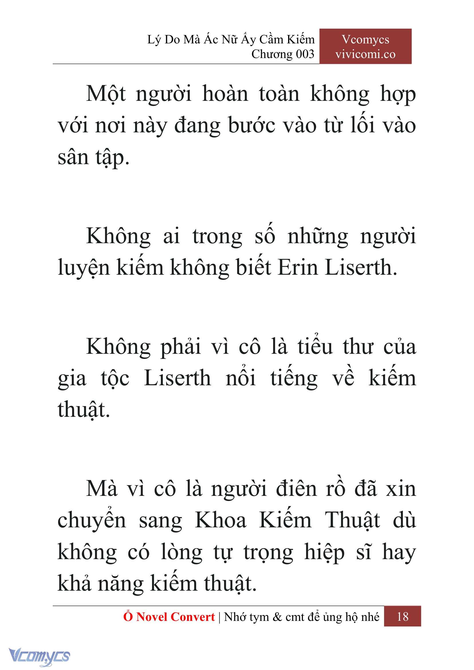 [Novel] Lý Do Mà Ác Nữ Ấy Cầm Kiếm Chap 3 - Trang 2