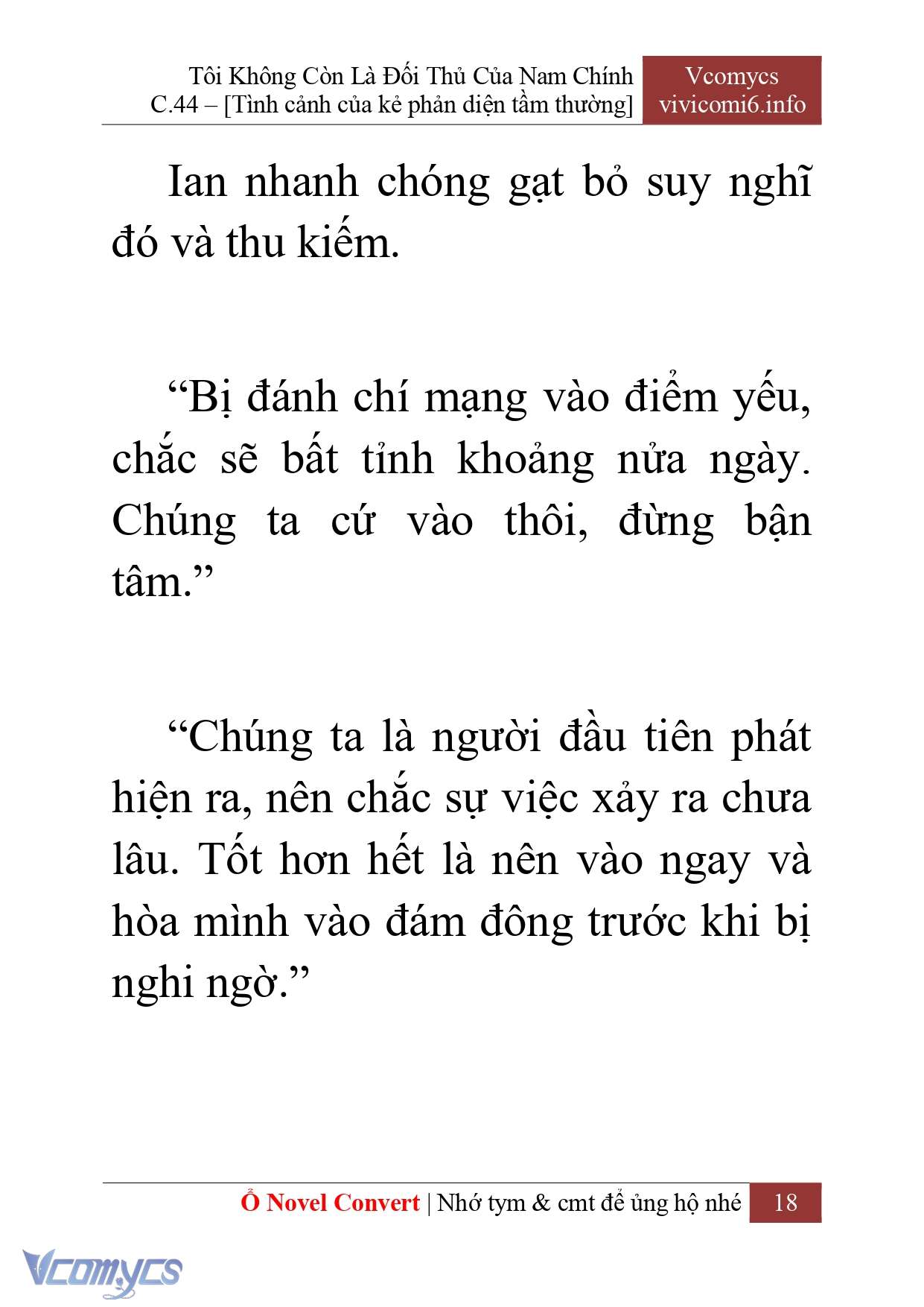 [Novel] Tôi Không Còn Là Đối Thủ Của Nam Chính Chap 44 - Trang 2