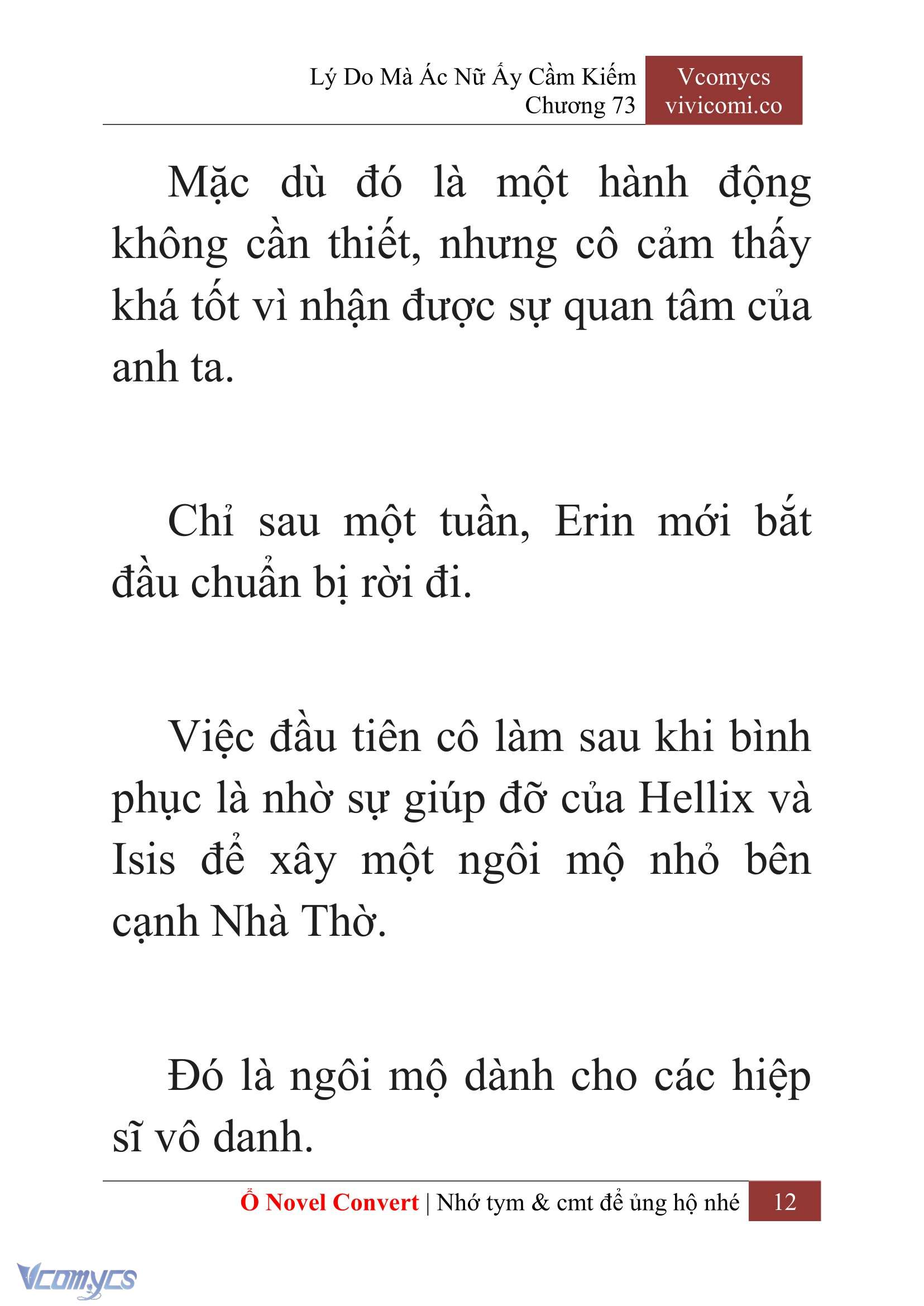 [Novel] Lý Do Mà Ác Nữ Ấy Cầm Kiếm Chap 73 - Trang 2