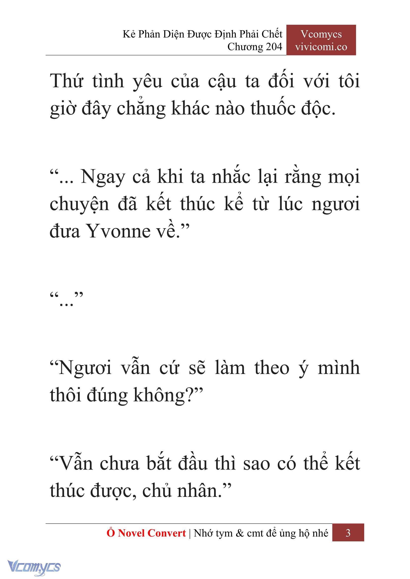 [Novel] Kẻ Phản Diện Được Định Phải Chết Chap 204 - Trang 2