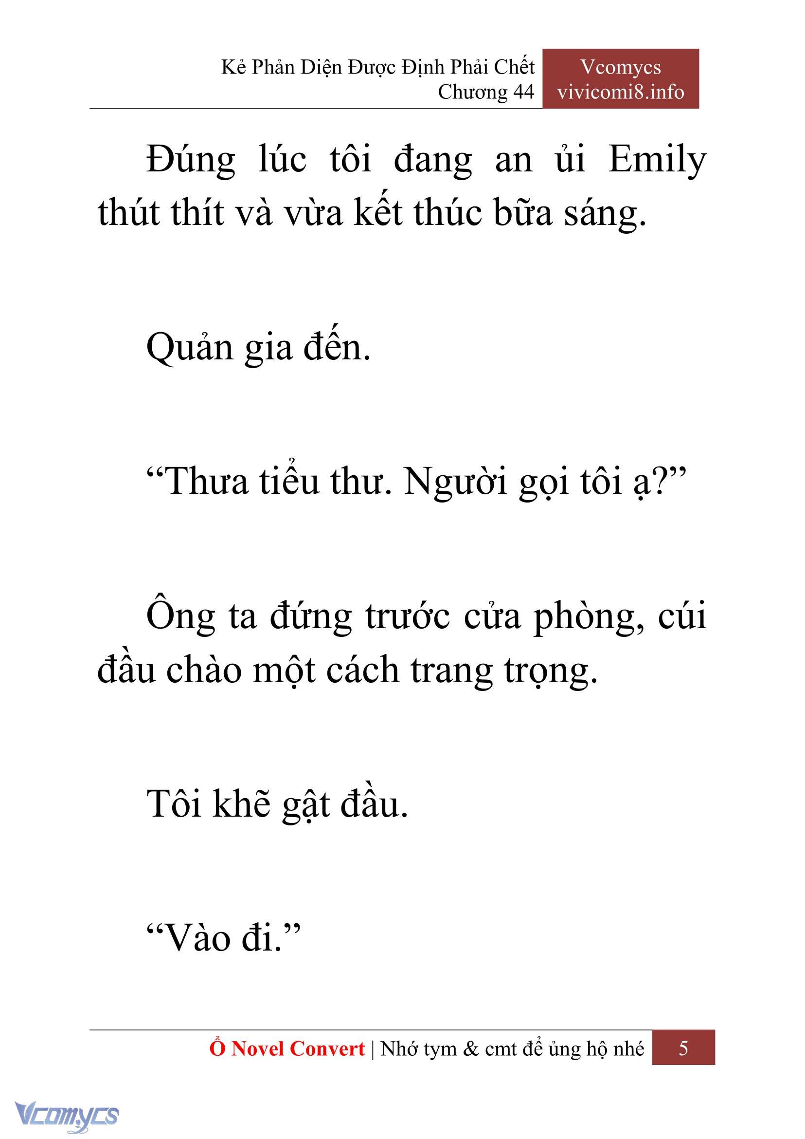 [Novel] Kẻ Phản Diện Được Định Phải Chết Chap 44 - Next Chap 45