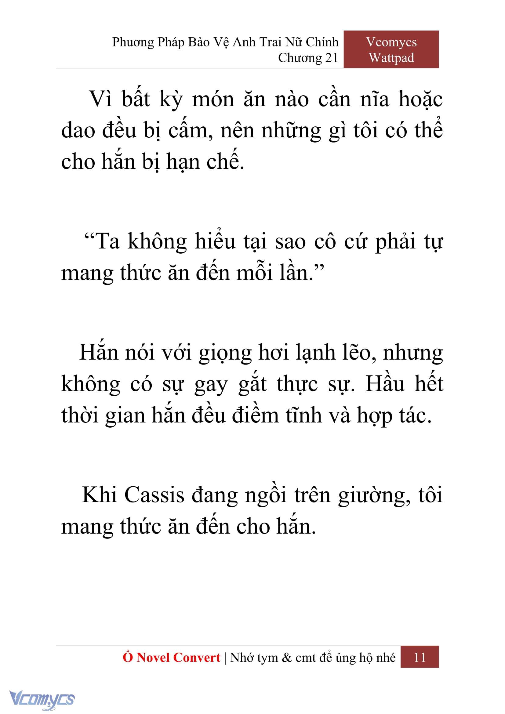 [Novel] Phương Pháp Bảo Vệ Anh Trai Nữ Chính Chap 21 - Trang 2