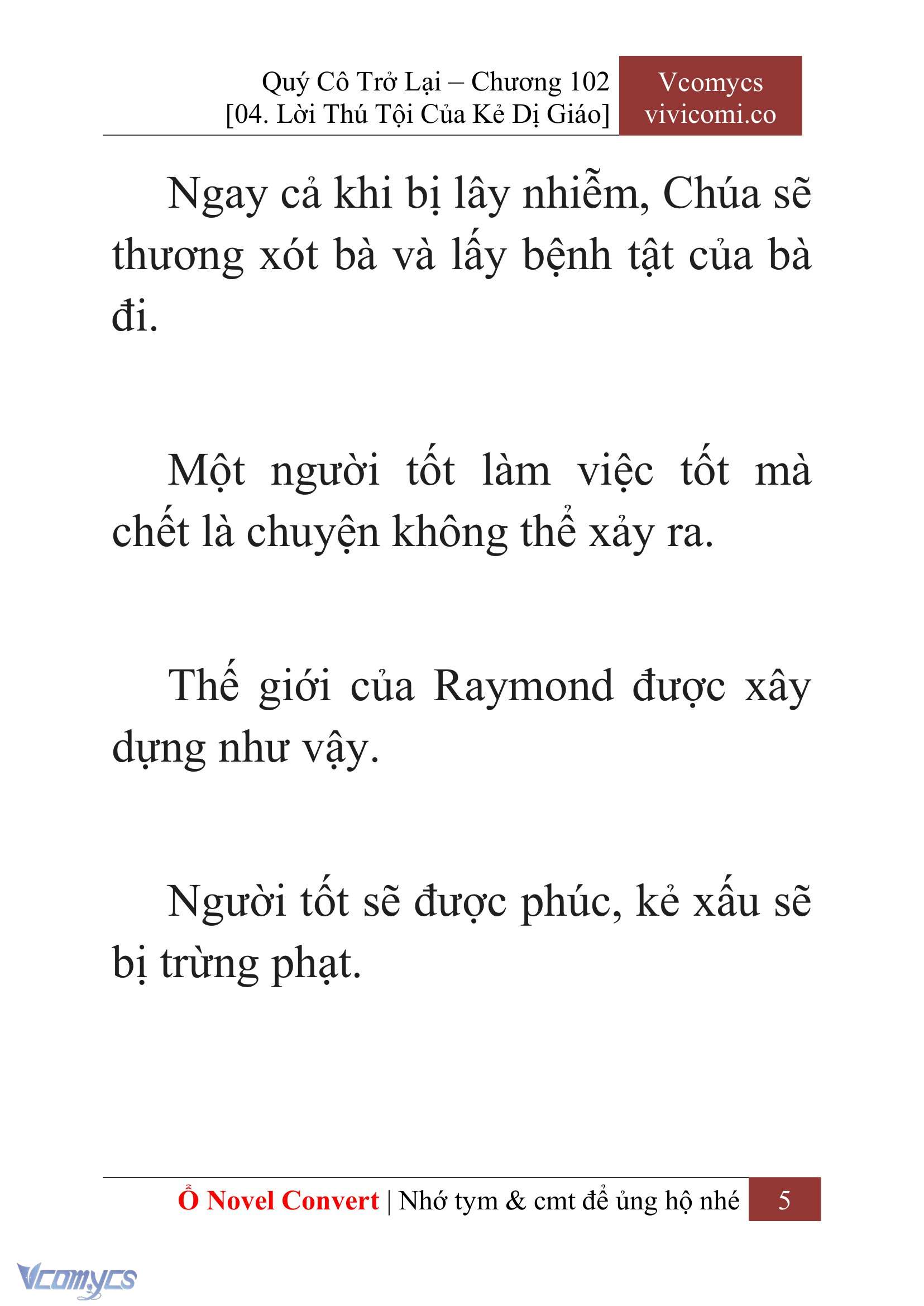 [Novel] Quý Cô Trở Lại Chap 102 - Trang 2