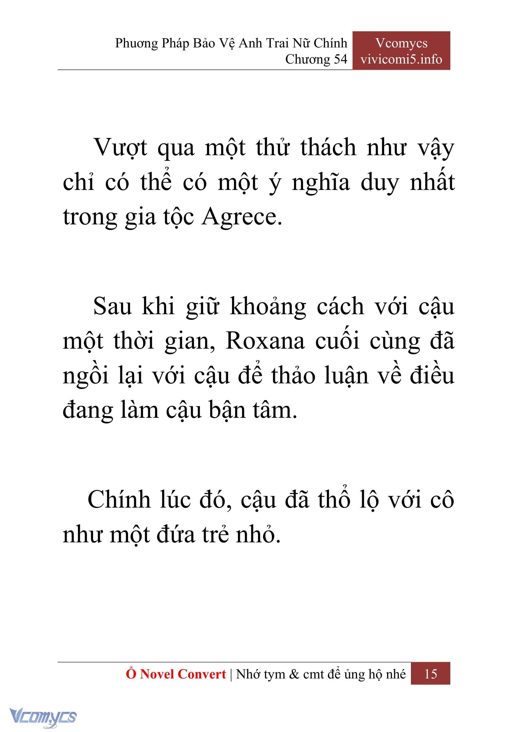 [Novel] Phương Pháp Bảo Vệ Anh Trai Nữ Chính Chap 54 - Trang 2