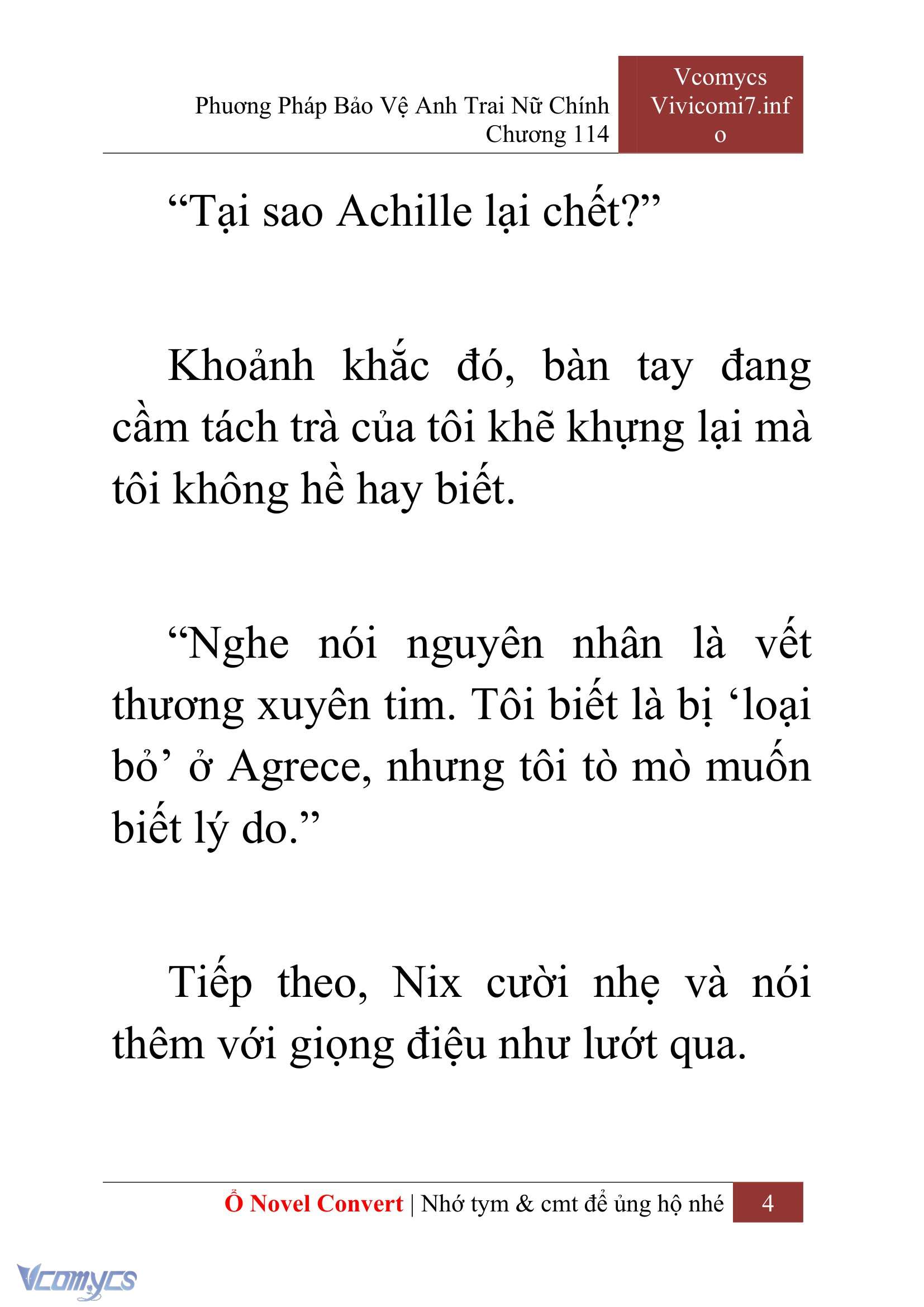 [Novel] Phương Pháp Bảo Vệ Anh Trai Nữ Chính Chap 114 - Trang 2