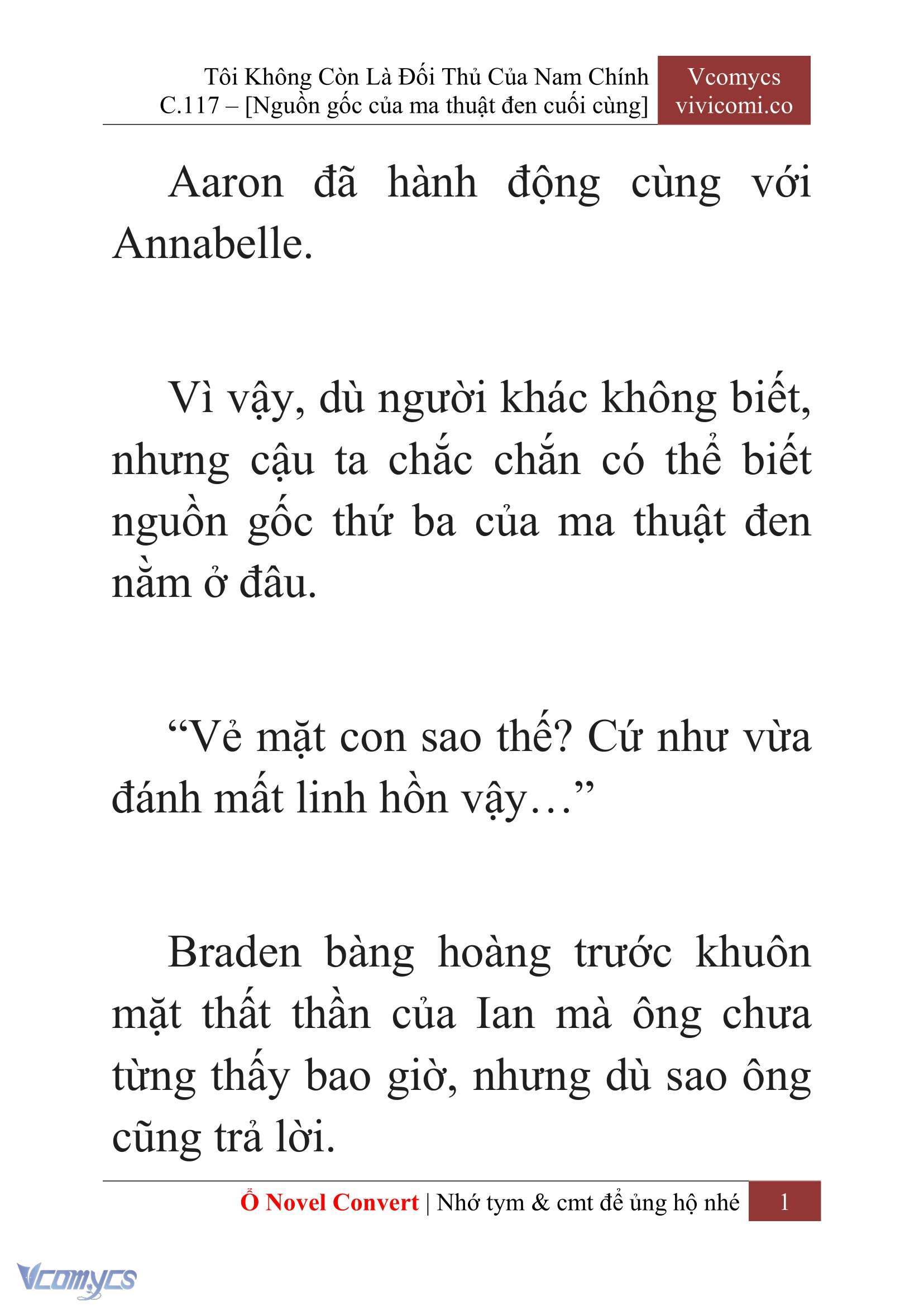 [Novel] Tôi Không Còn Là Đối Thủ Của Nam Chính Chap 117 - Trang 2