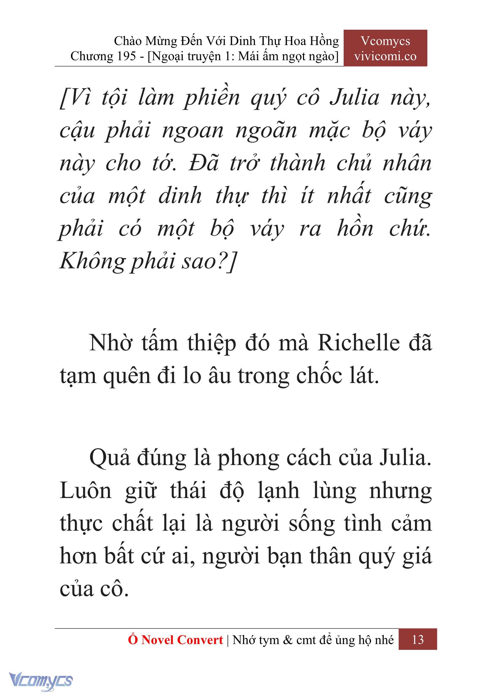 [Novel] Chào Mừng Đến Với Dinh Thự Hoa Hồng Chap 195 - Trang 2