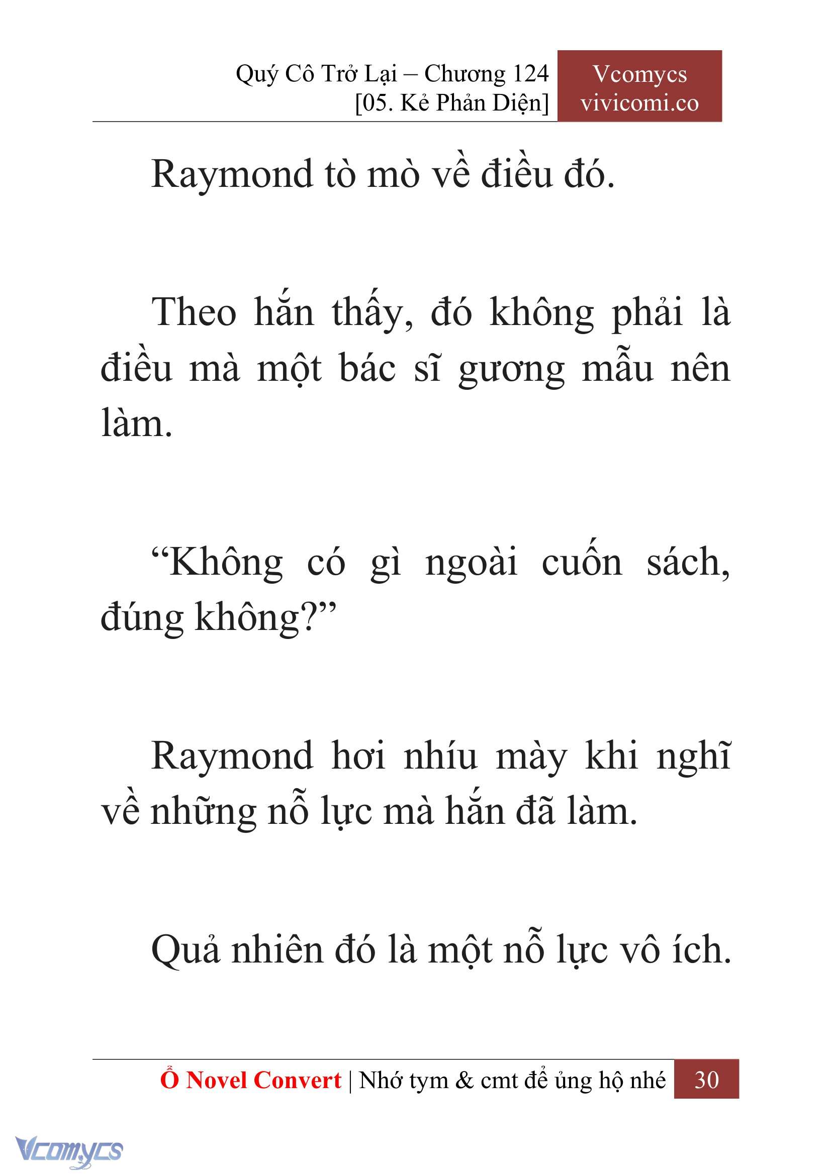 [Novel] Quý Cô Trở Lại Chap 124 - Next Chap 125