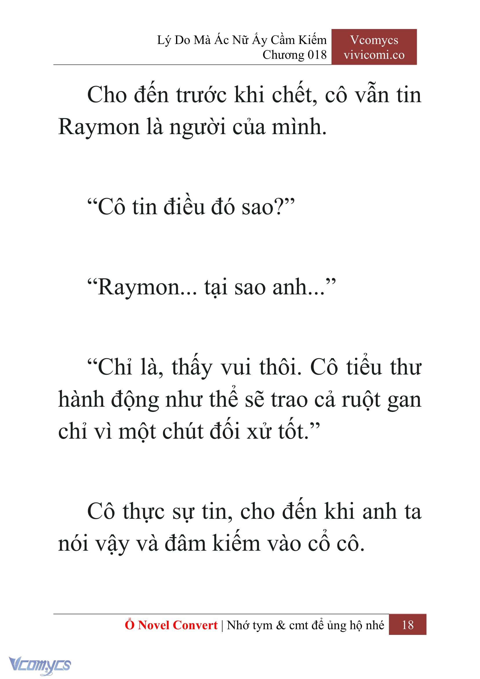 [Novel] Lý Do Mà Ác Nữ Ấy Cầm Kiếm Chap 18 - Trang 2