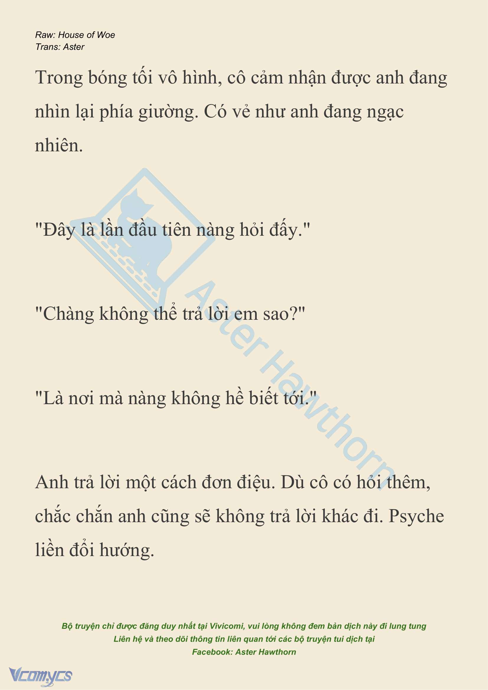 [NOVEL] Dành Cho Các Nữ Thần: Dành cho Psyche Chap 20 - Trang 2