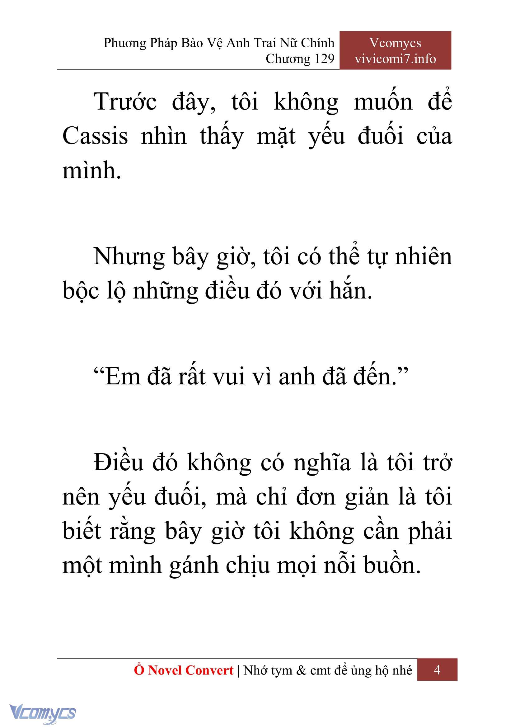 [Novel] Phương Pháp Bảo Vệ Anh Trai Nữ Chính Chap 129 - Trang 2