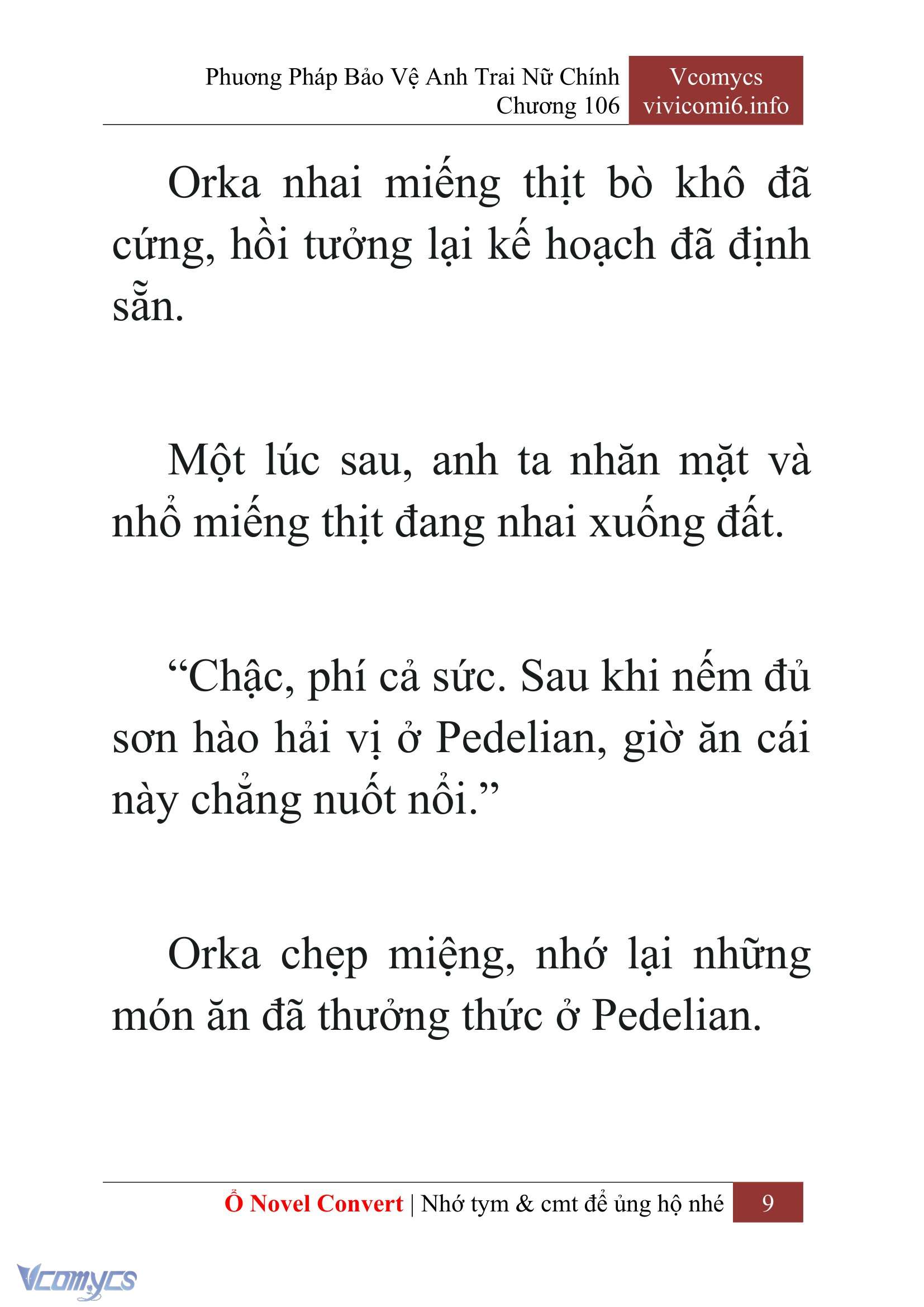 [Novel] Phương Pháp Bảo Vệ Anh Trai Nữ Chính Chap 106 - Trang 2
