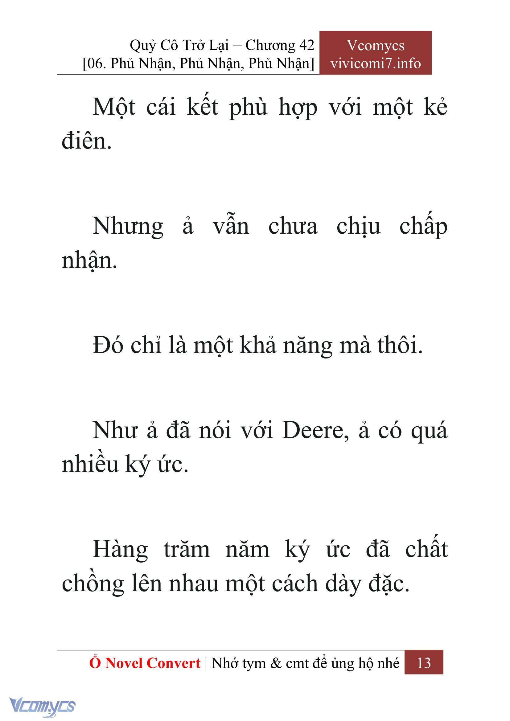 [Novel] Quý Cô Trở Lại Chap 42 - Trang 2
