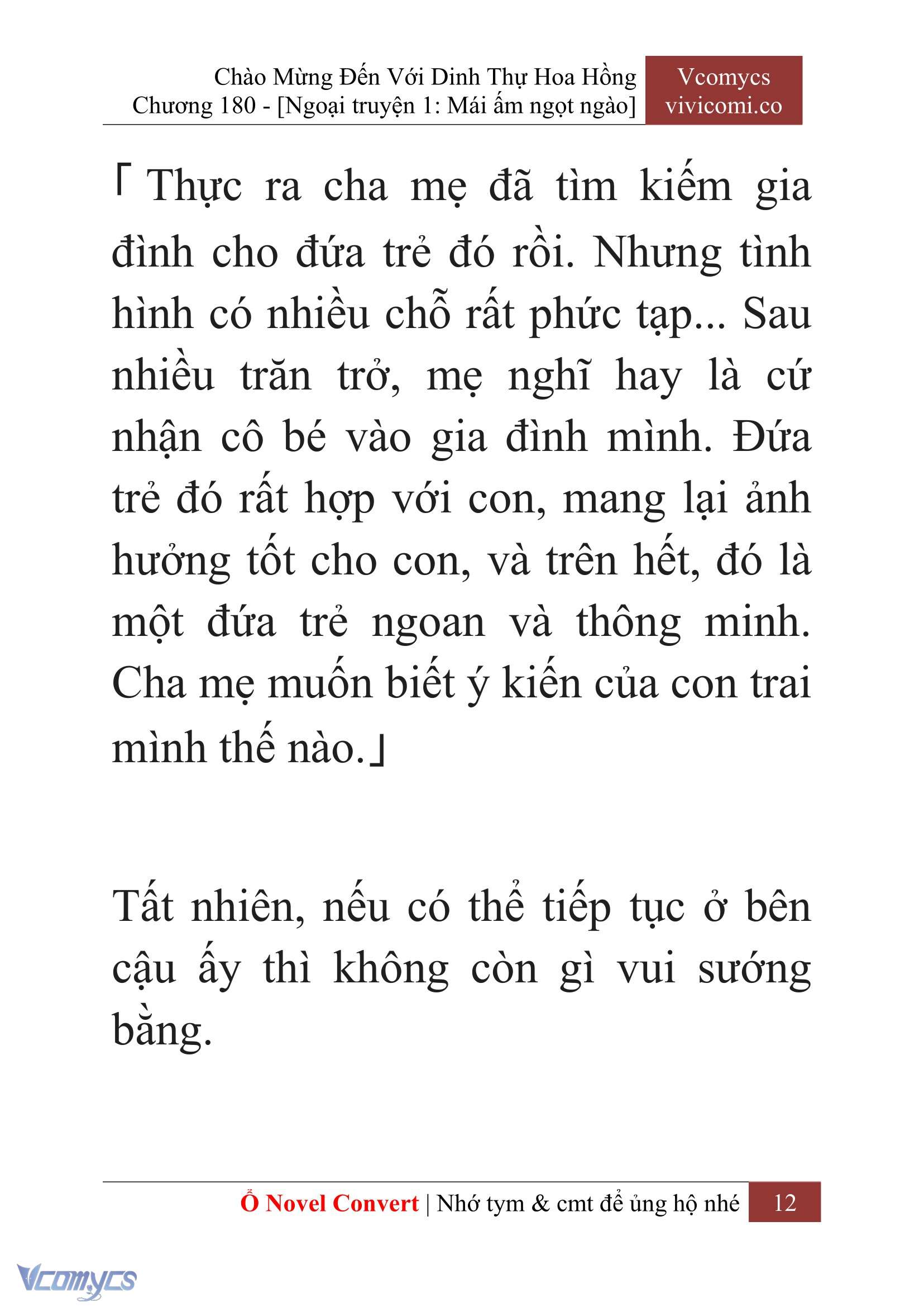 [Novel] Chào Mừng Đến Với Dinh Thự Hoa Hồng Chap 180 - Trang 2