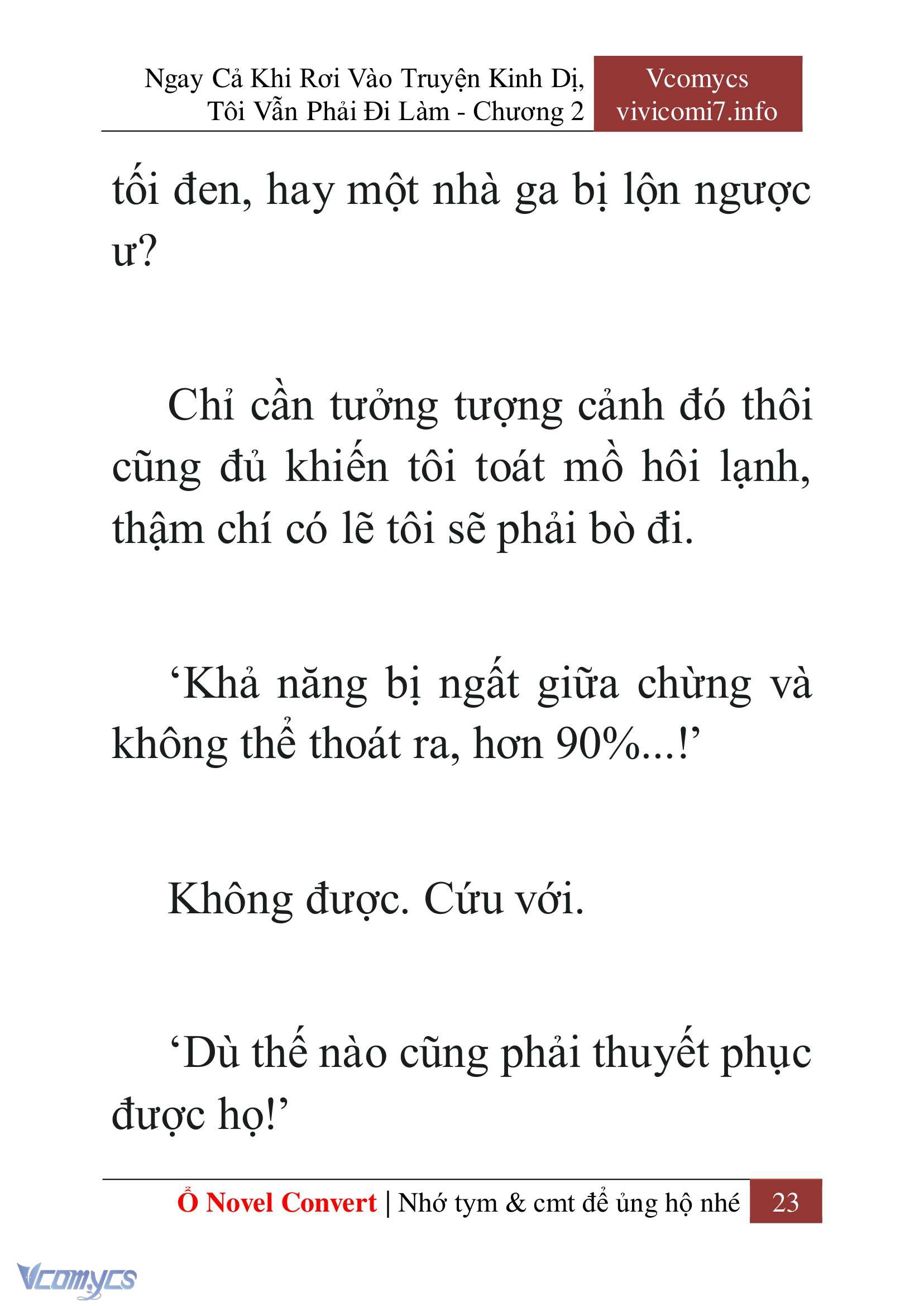[Novel] Ngay Cả Khi Rơi Vào Truyện Kinh Dị, Tôi Vẫn Phải Đi Làm Chap 2 - Trang 2