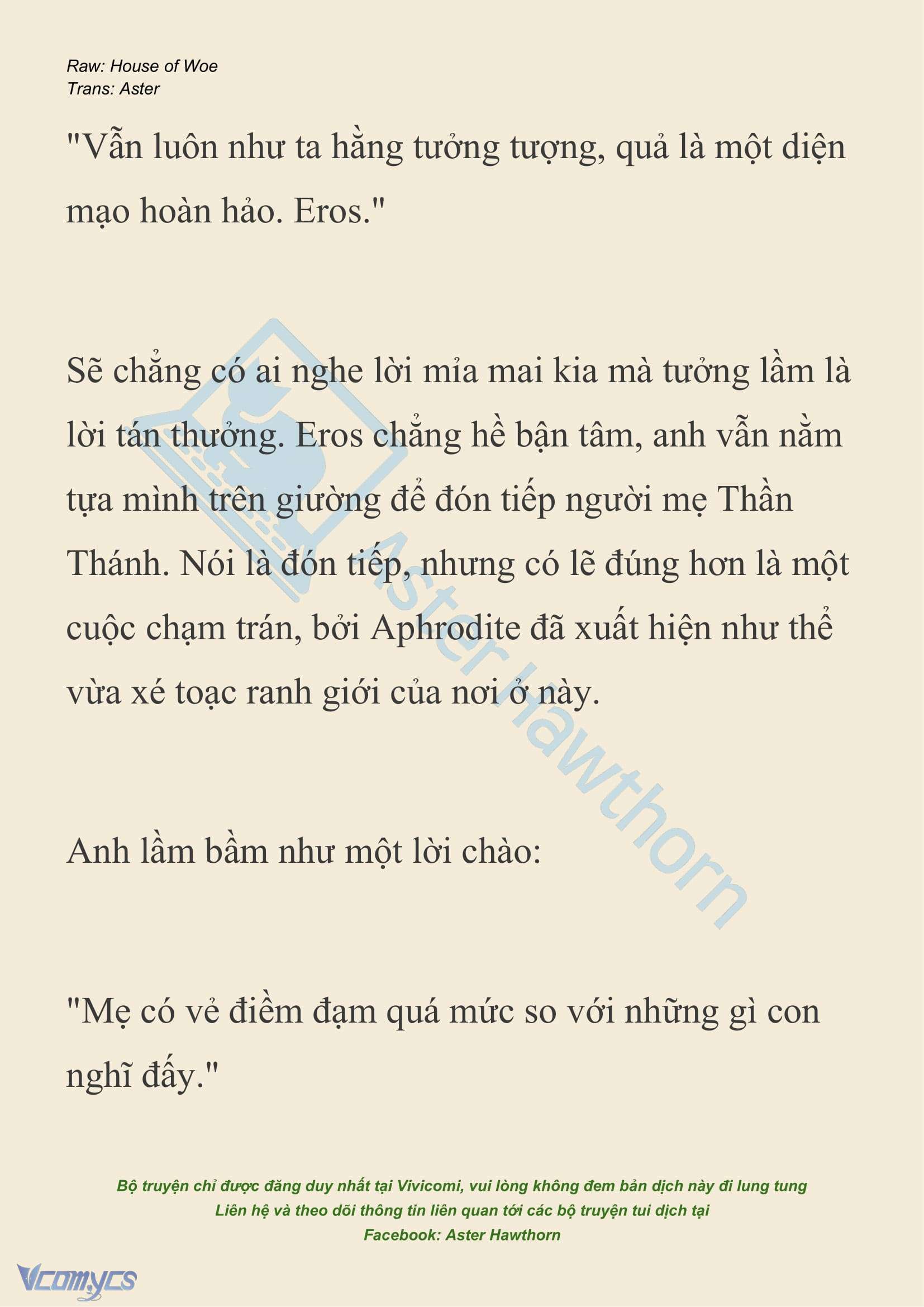 [NOVEL] Dành Cho Các Nữ Thần: Dành cho Psyche Chap 36 - Trang 2