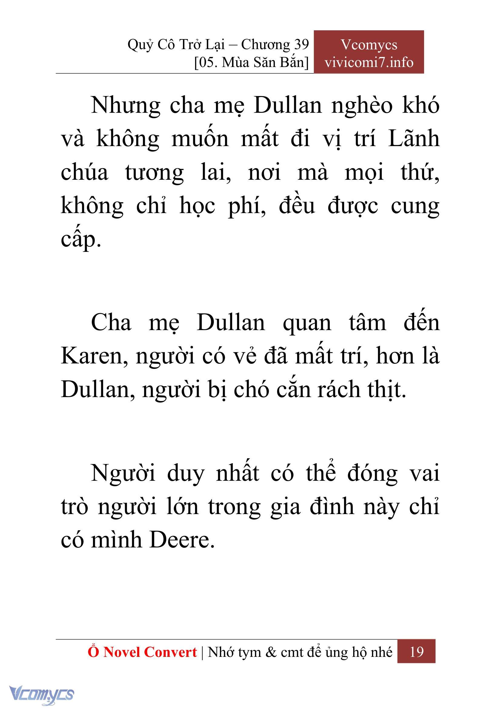 [Novel] Quý Cô Trở Lại Chap 39 - Trang 2