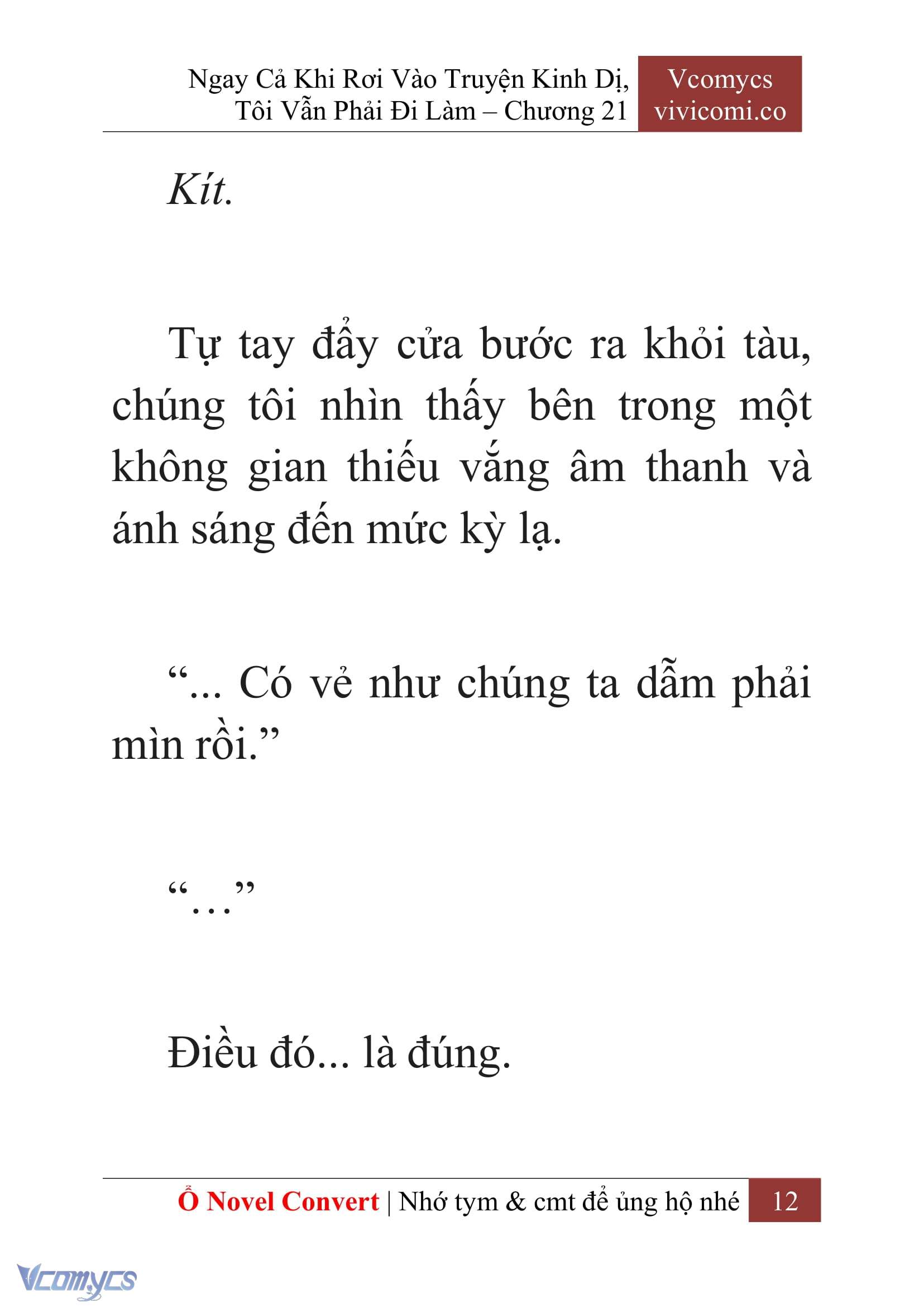 [Novel] Ngay Cả Khi Rơi Vào Truyện Kinh Dị, Tôi Vẫn Phải Đi Làm Chap 21 - Trang 2