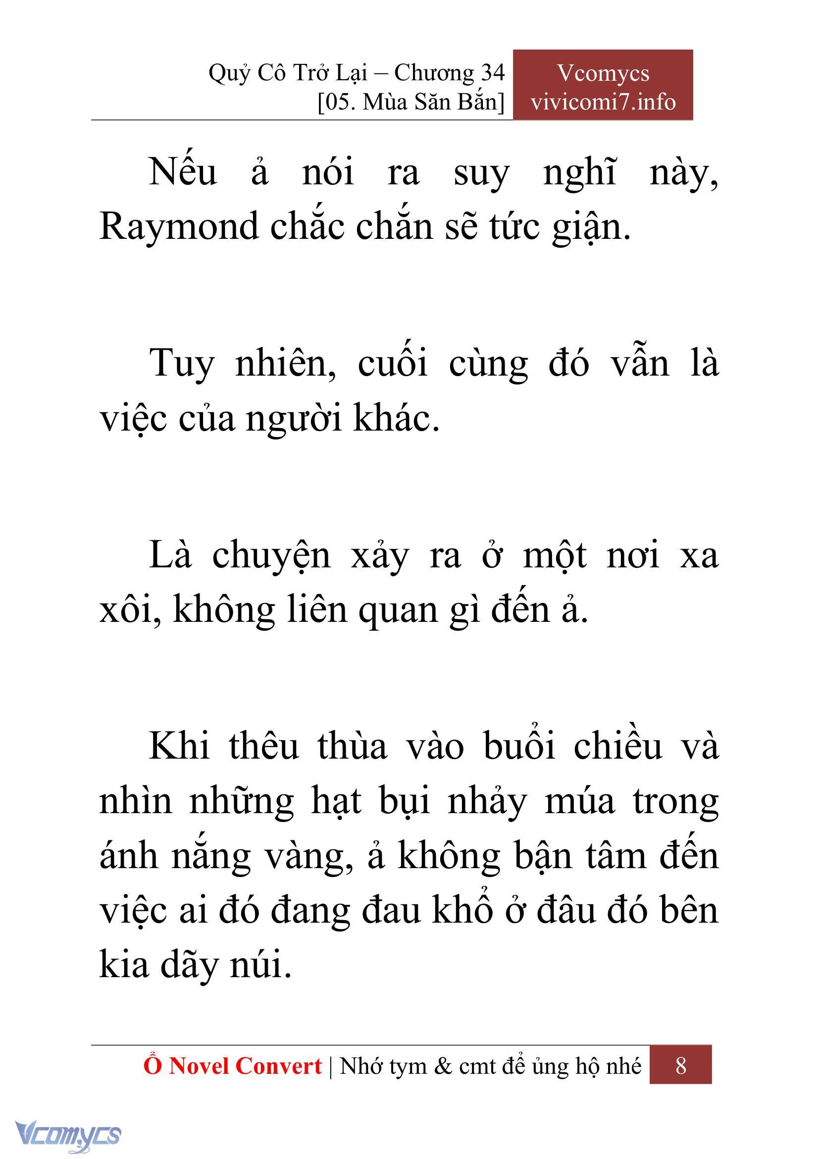 [Novel] Quý Cô Trở Lại Chap 34 - Trang 2
