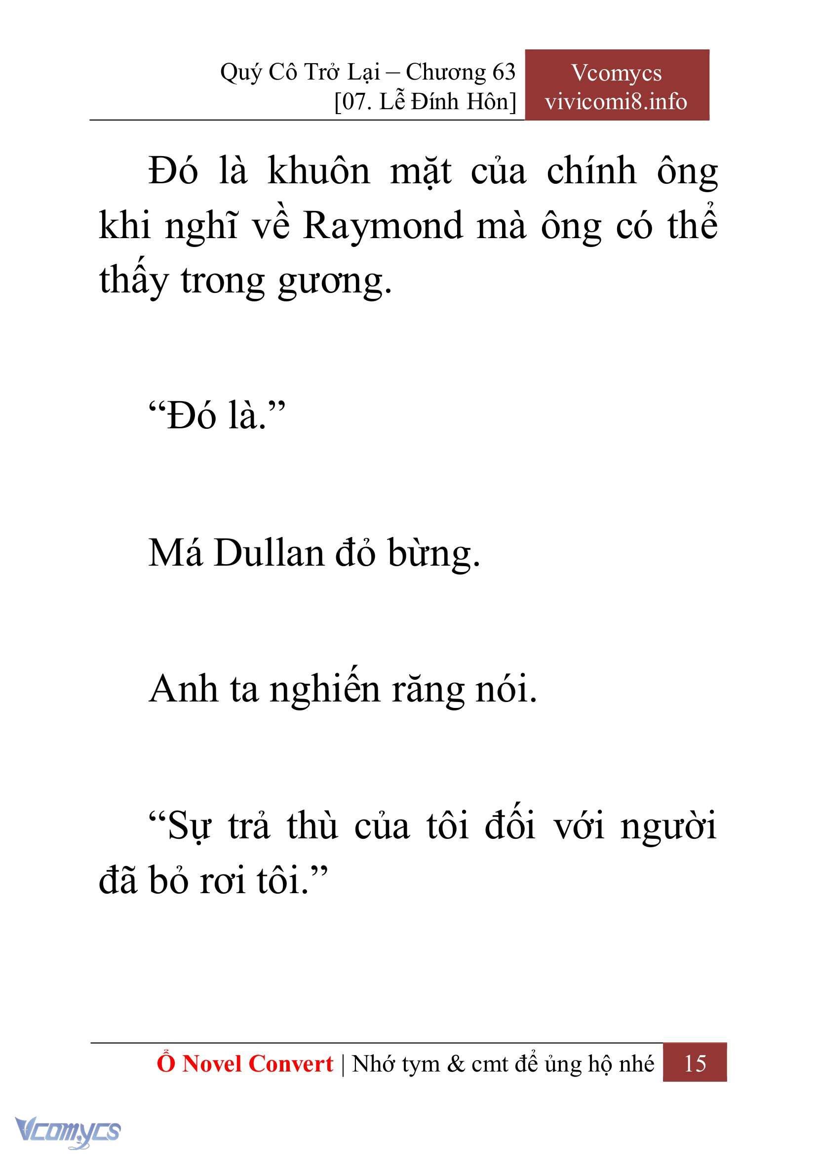 [Novel] Quý Cô Trở Lại Chap 63 - Trang 2