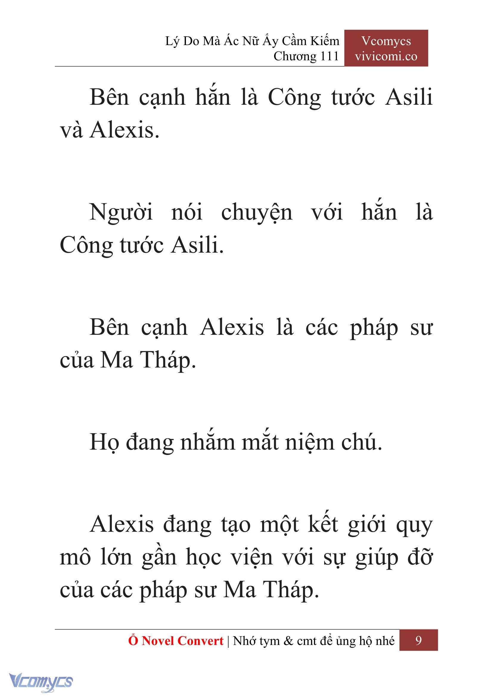 [Novel] Lý Do Mà Ác Nữ Ấy Cầm Kiếm Chap 111 - Trang 2