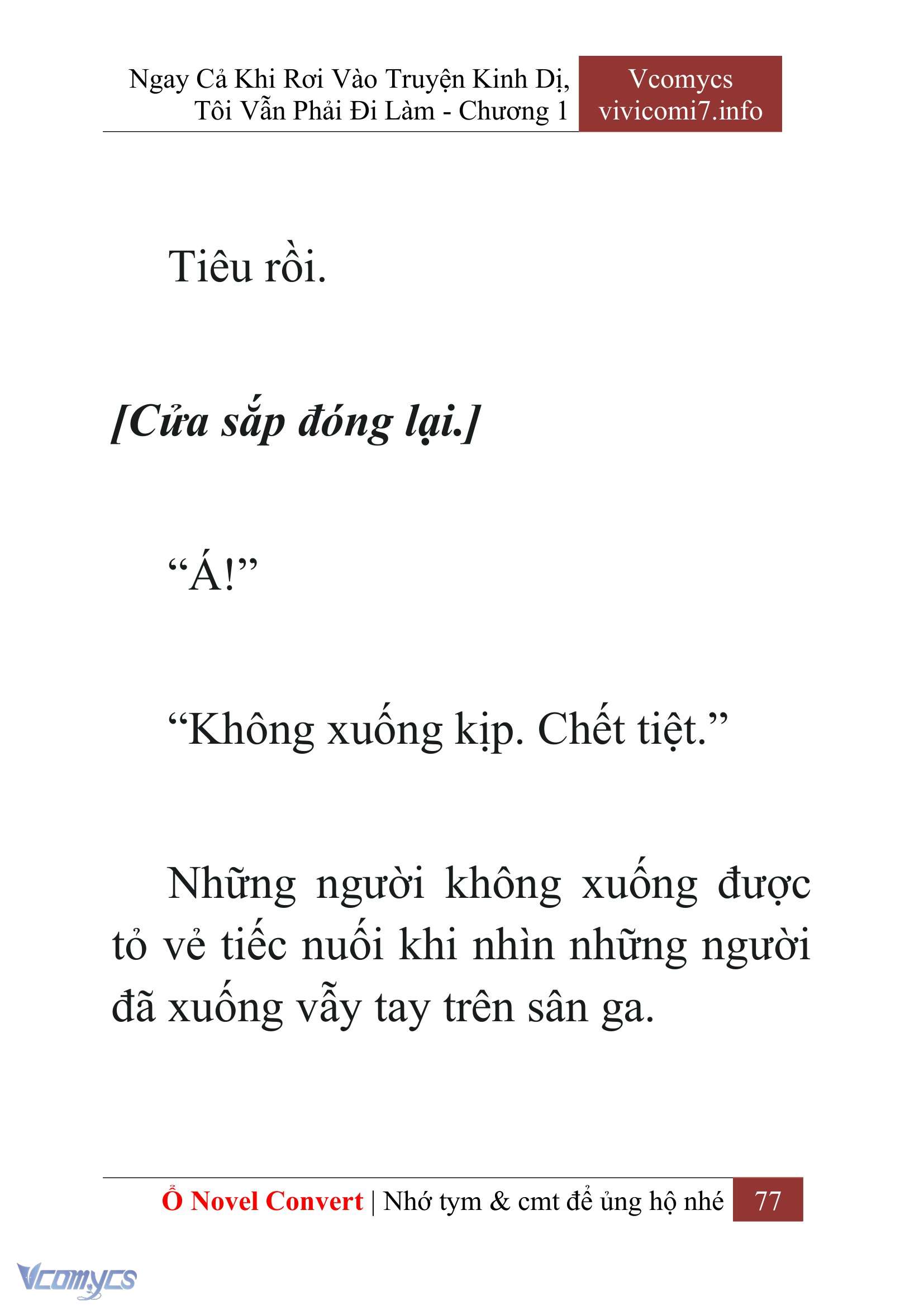 [Novel] Ngay Cả Khi Rơi Vào Truyện Kinh Dị, Tôi Vẫn Phải Đi Làm Chap 1 - Trang 2