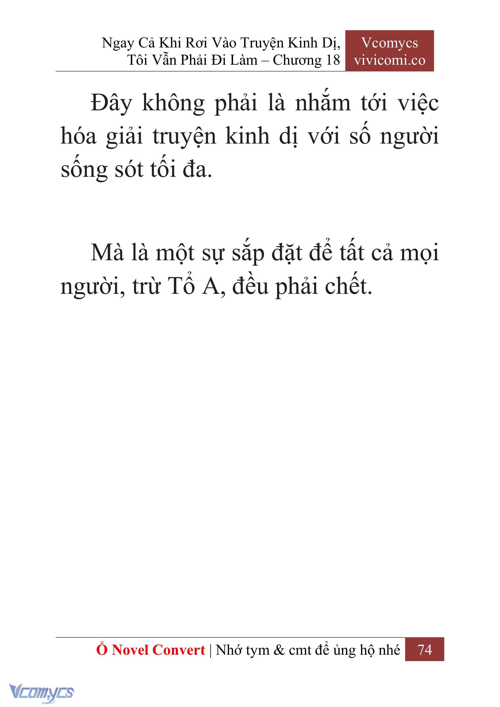 [Novel] Ngay Cả Khi Rơi Vào Truyện Kinh Dị, Tôi Vẫn Phải Đi Làm Chap 18 - Trang 2