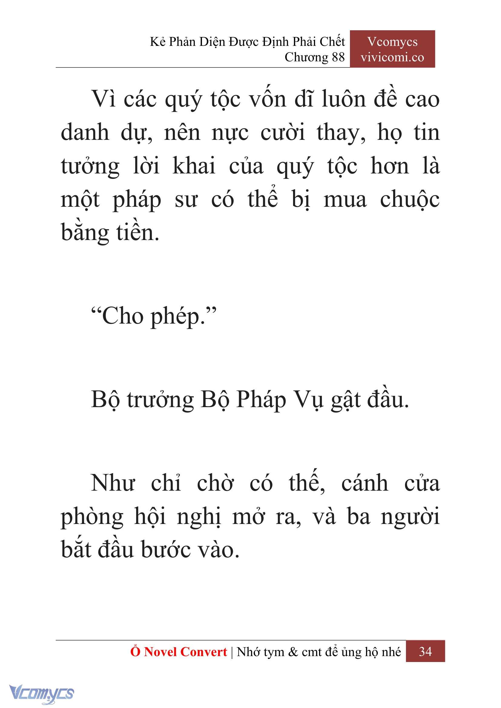 [Novel] Kẻ Phản Diện Được Định Phải Chết Chap 88 - Trang 2