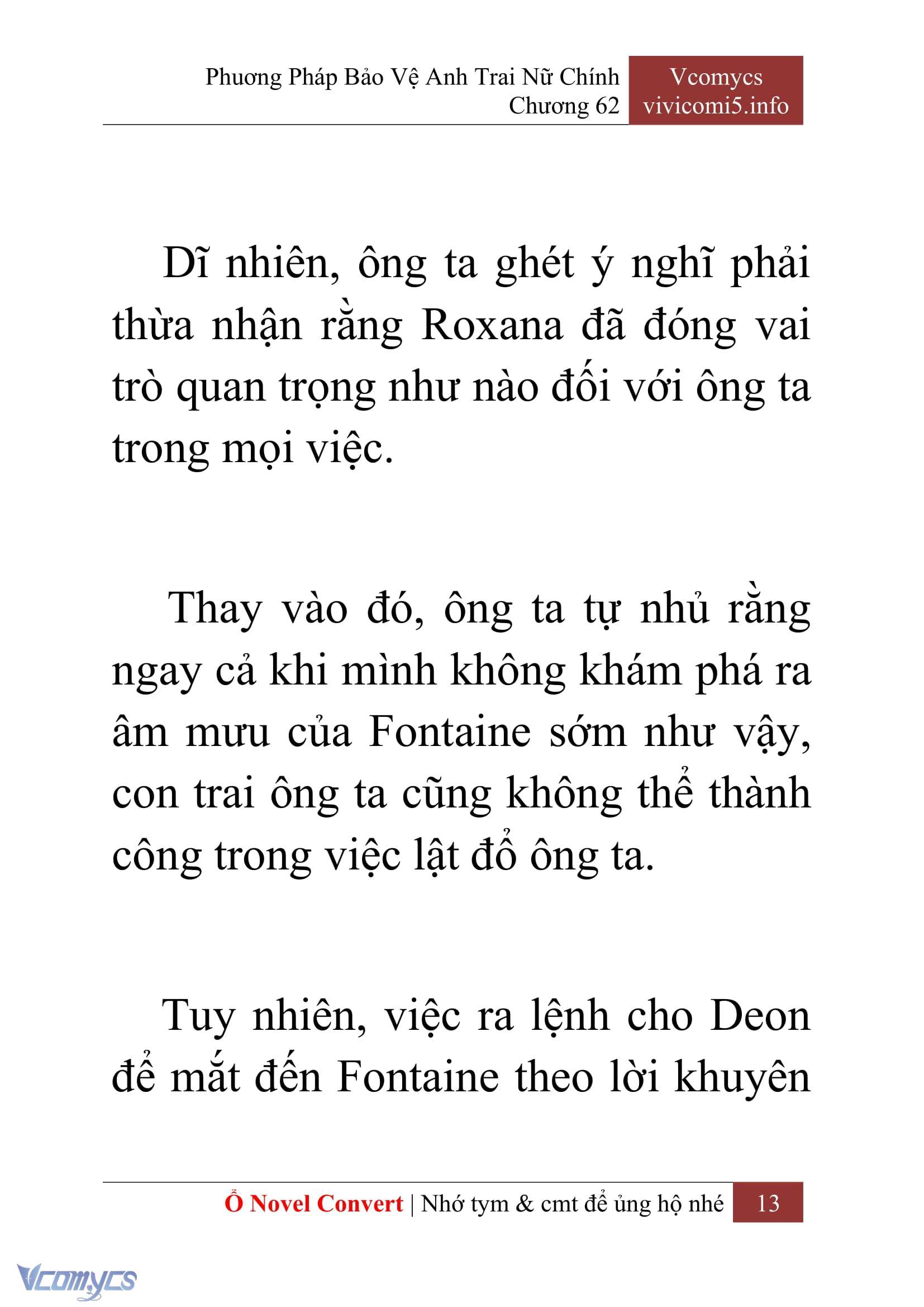[Novel] Phương Pháp Bảo Vệ Anh Trai Nữ Chính Chap 62 - Trang 2