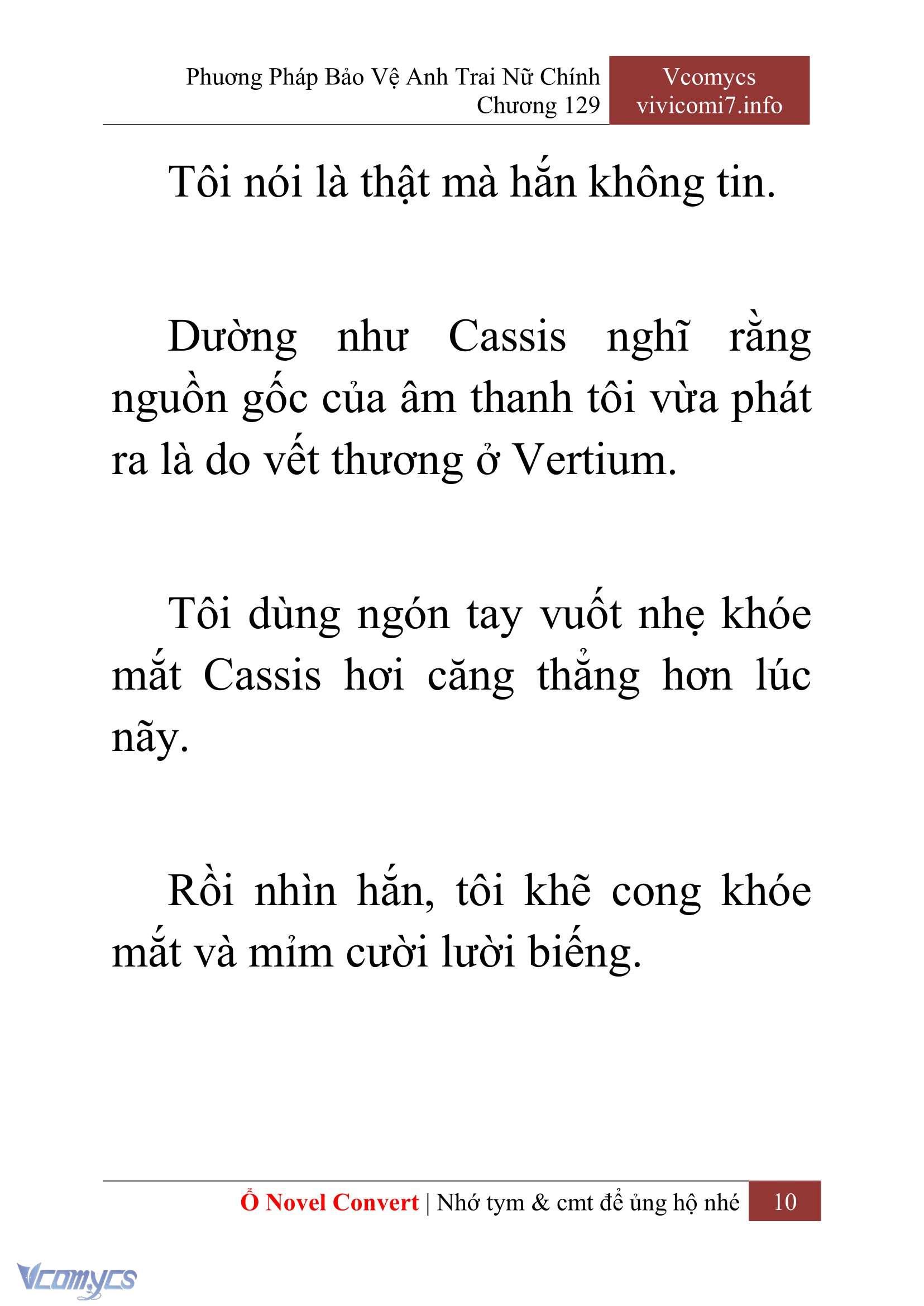 [Novel] Phương Pháp Bảo Vệ Anh Trai Nữ Chính Chap 129 - Trang 2