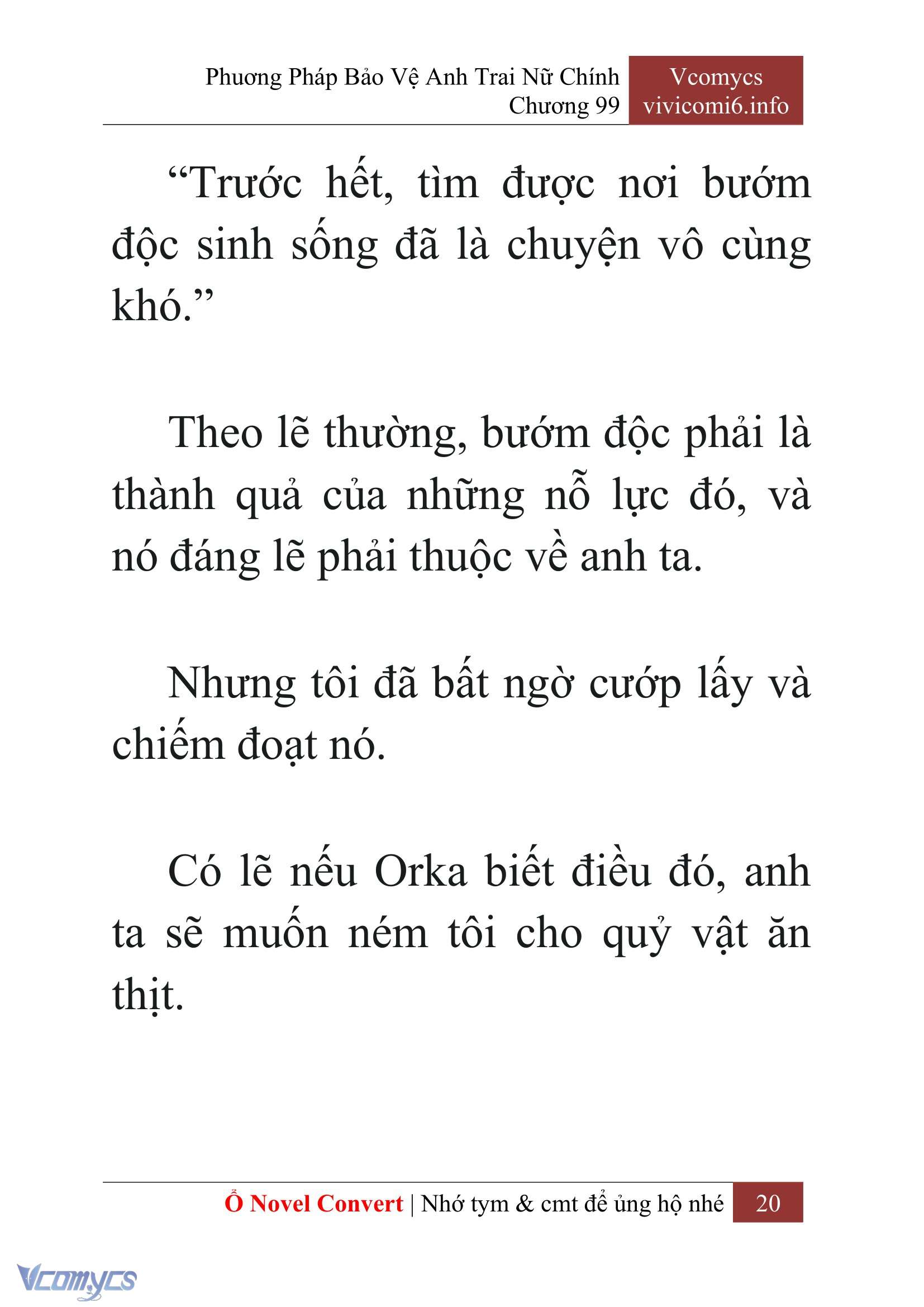 [Novel] Phương Pháp Bảo Vệ Anh Trai Nữ Chính Chap 99 - Trang 2