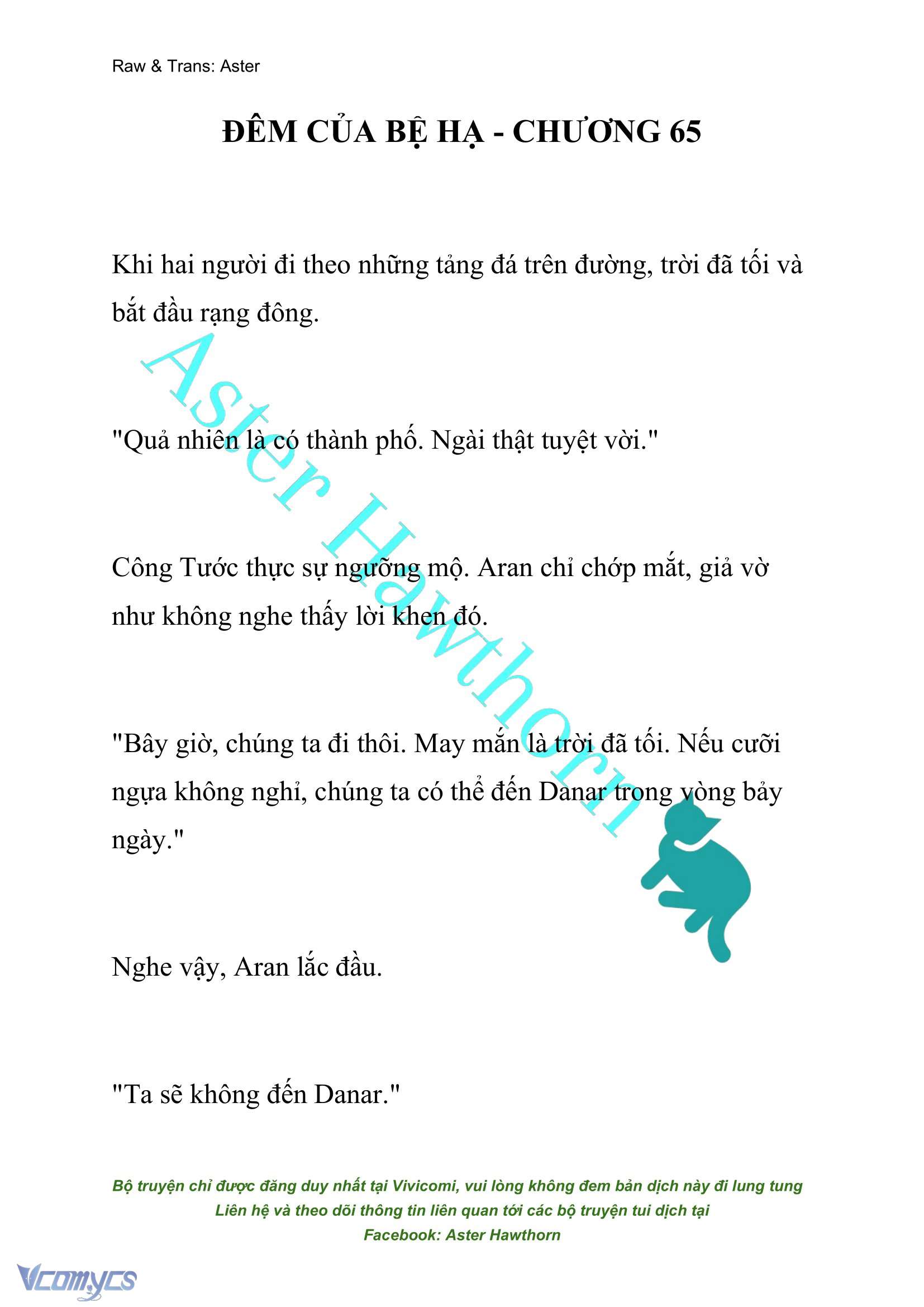 [NOVEL] Đêm Của Bệ Hạ Chap 65 - Next Chap 66