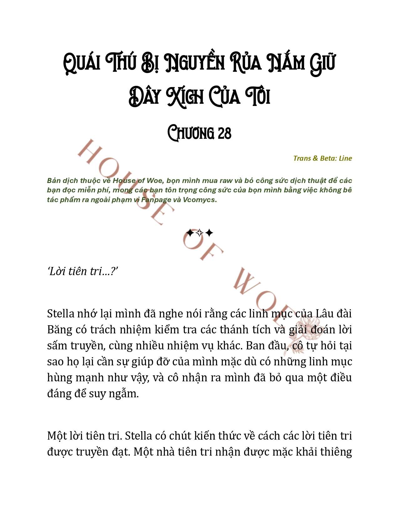 [NOVEL] QUÁI THÚ BỊ NGUYỀN RỦA NẮM GIỮ DÂY XÍCH CỦA TÔI Chap 28 - Trang 2