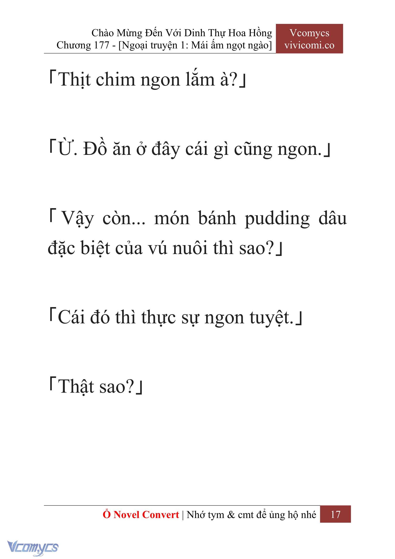 [Novel] Chào Mừng Đến Với Dinh Thự Hoa Hồng Chap 177 - Trang 2