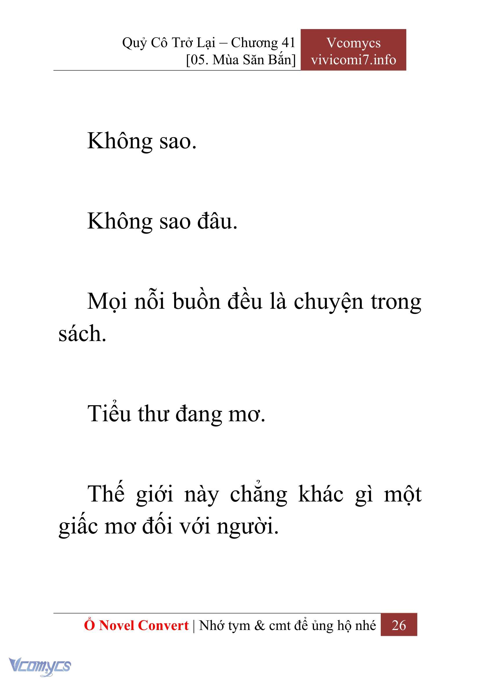 [Novel] Quý Cô Trở Lại Chap 41 - Trang 2