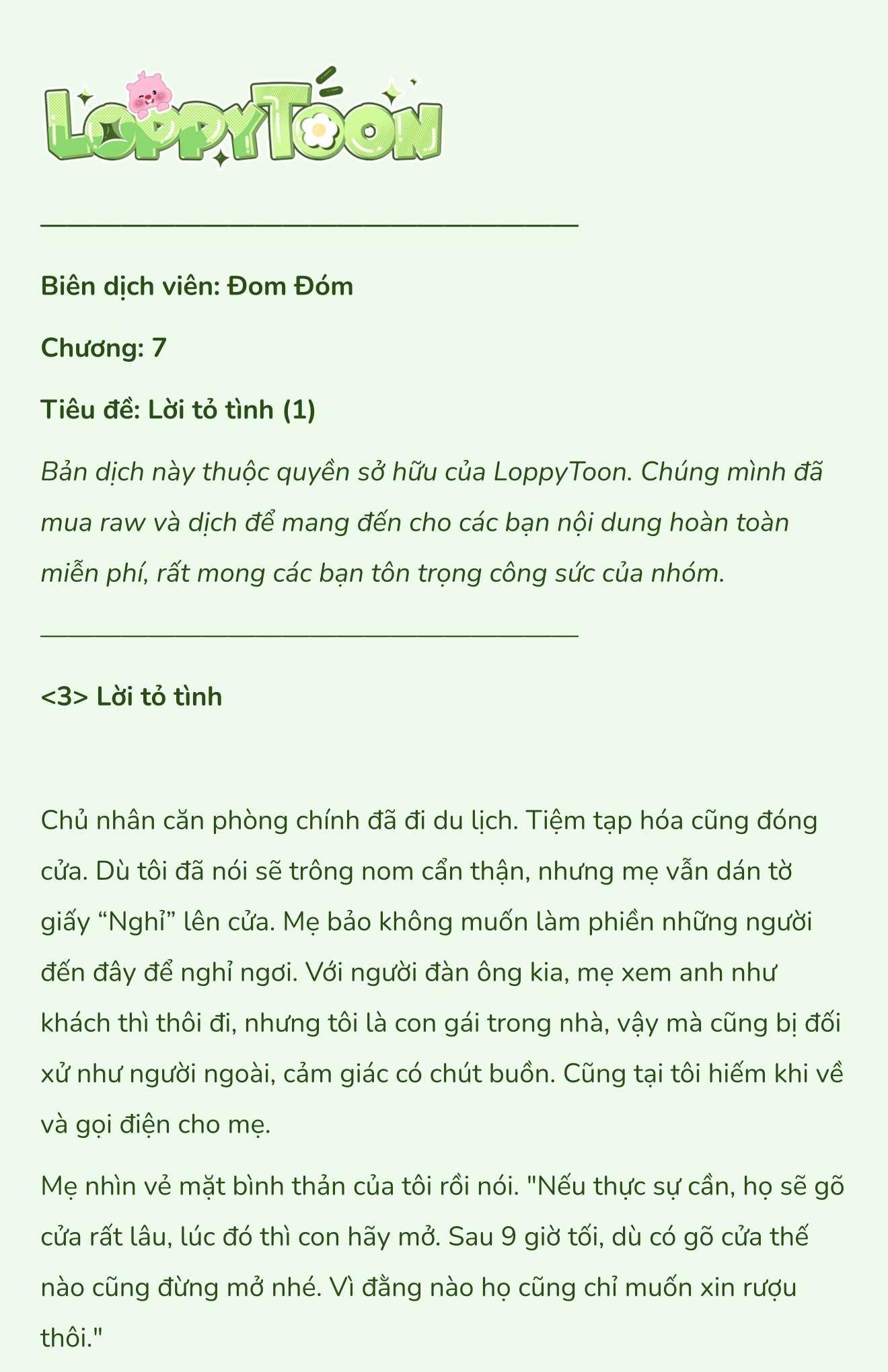 [Novel] Khúc Hát Giữa Mùa Hè Chap 7 - Next Chap 8