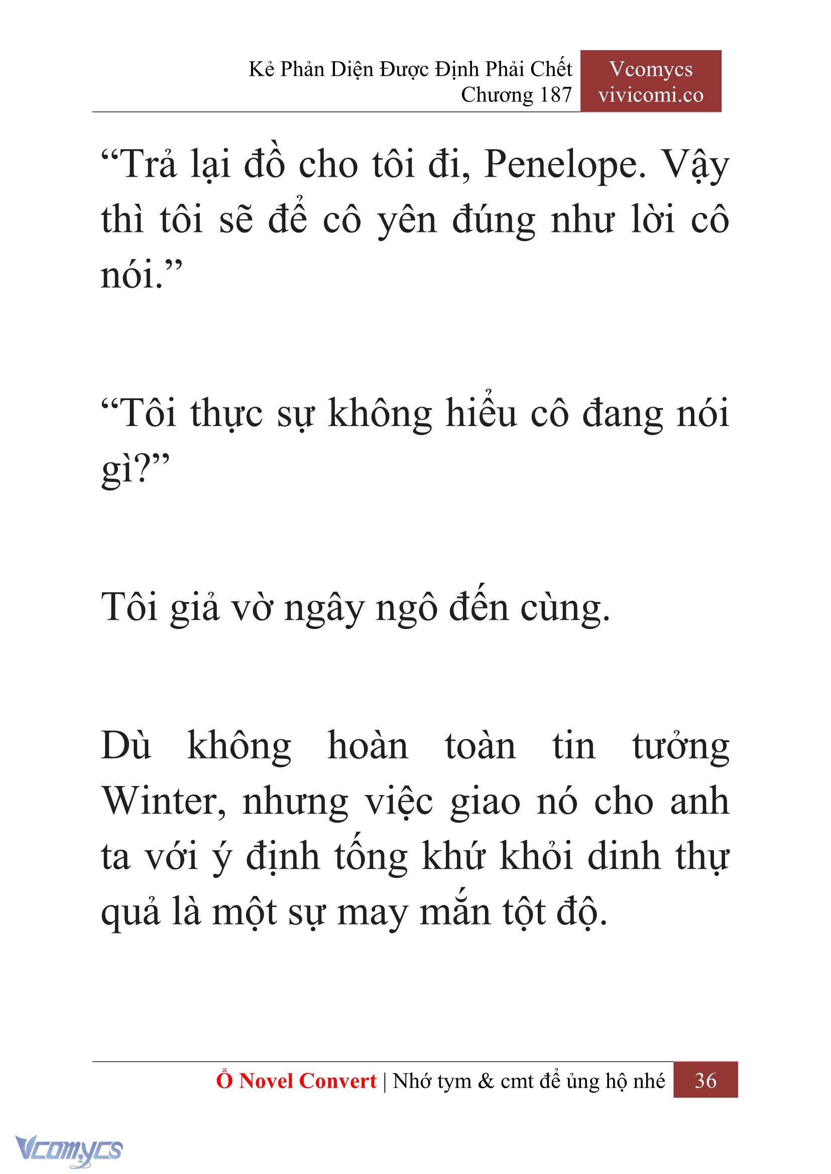 [Novel] Kẻ Phản Diện Được Định Phải Chết Chap 187 - Next Chap 188