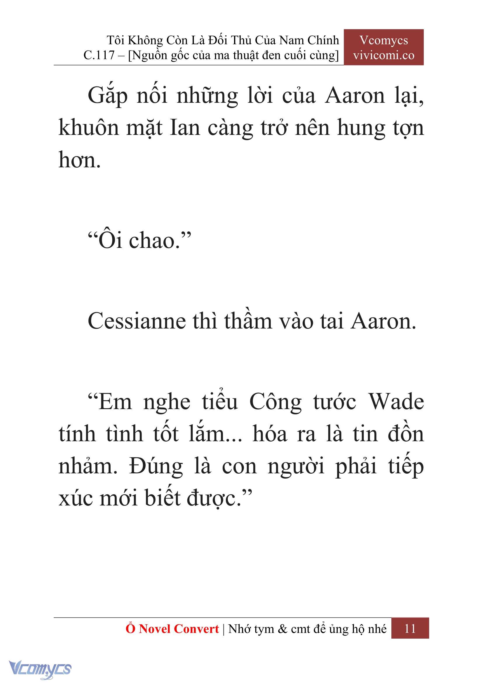 [Novel] Tôi Không Còn Là Đối Thủ Của Nam Chính Chap 117 - Trang 2