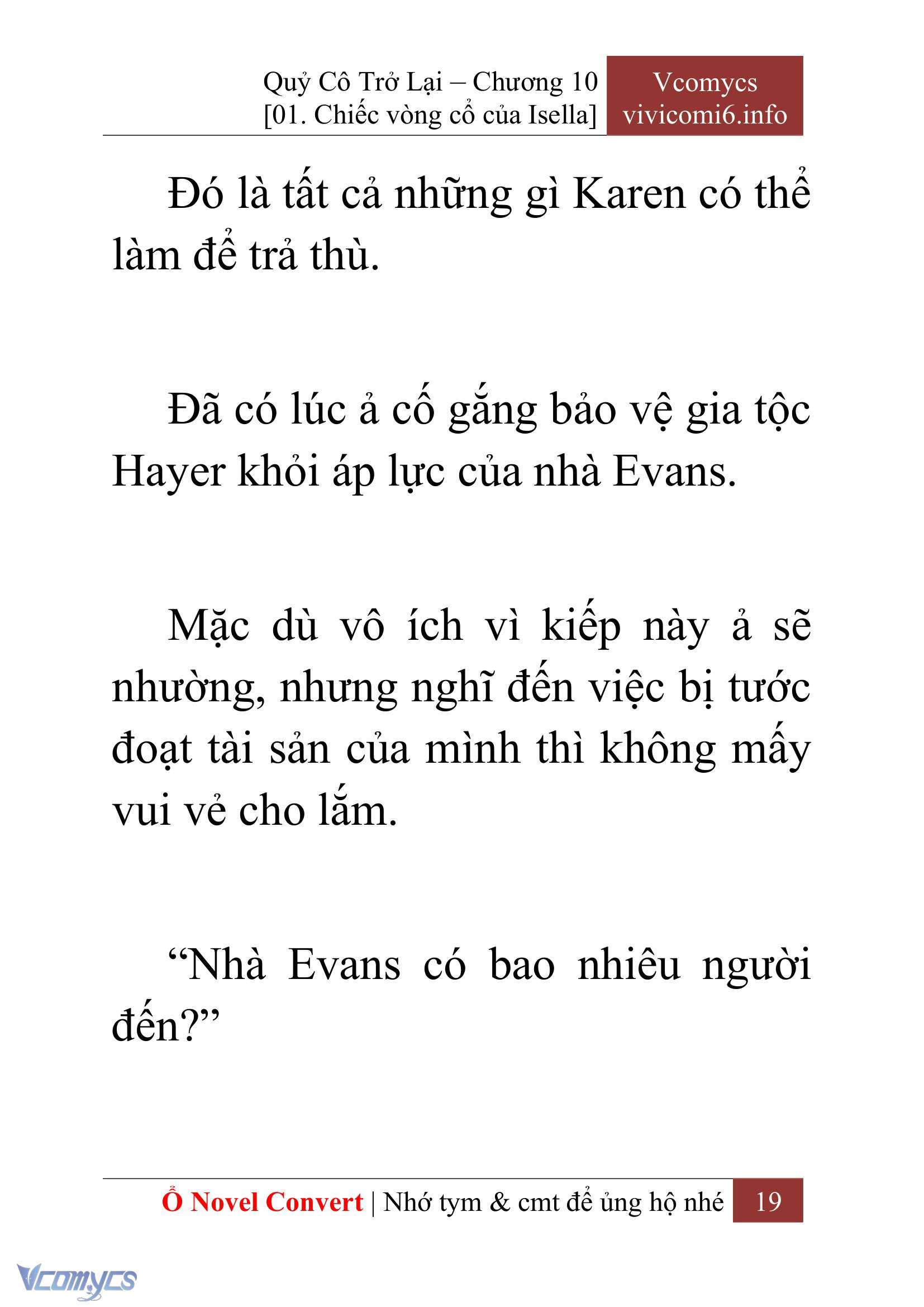 [Novel] Quý Cô Trở Lại Chap 10 - Trang 2