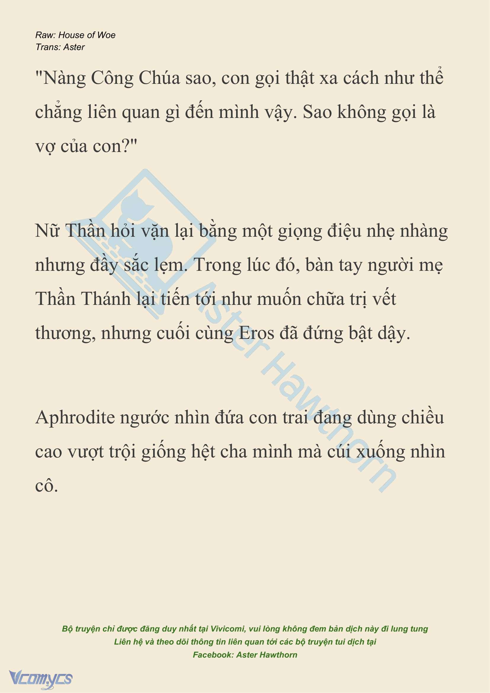 [NOVEL] Dành Cho Các Nữ Thần: Dành cho Psyche Chap 36 - Trang 2