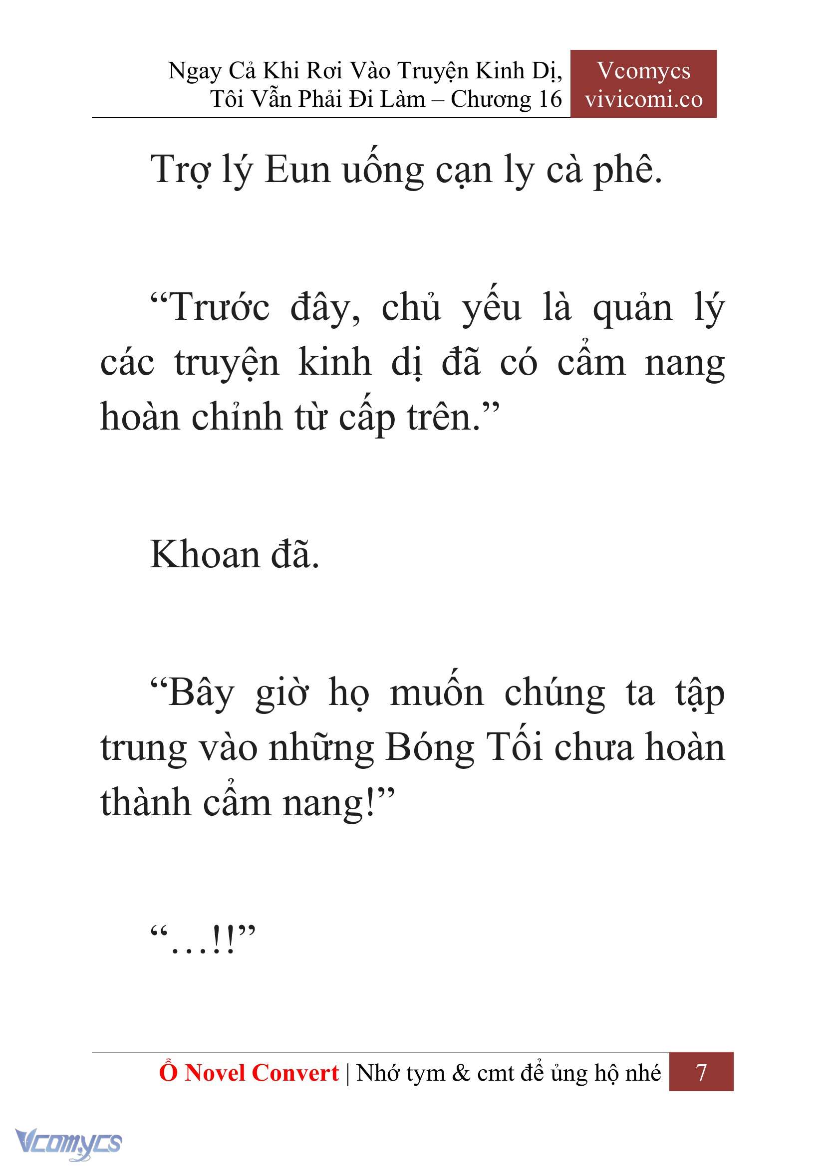 [Novel] Ngay Cả Khi Rơi Vào Truyện Kinh Dị, Tôi Vẫn Phải Đi Làm Chap 16 - Trang 2