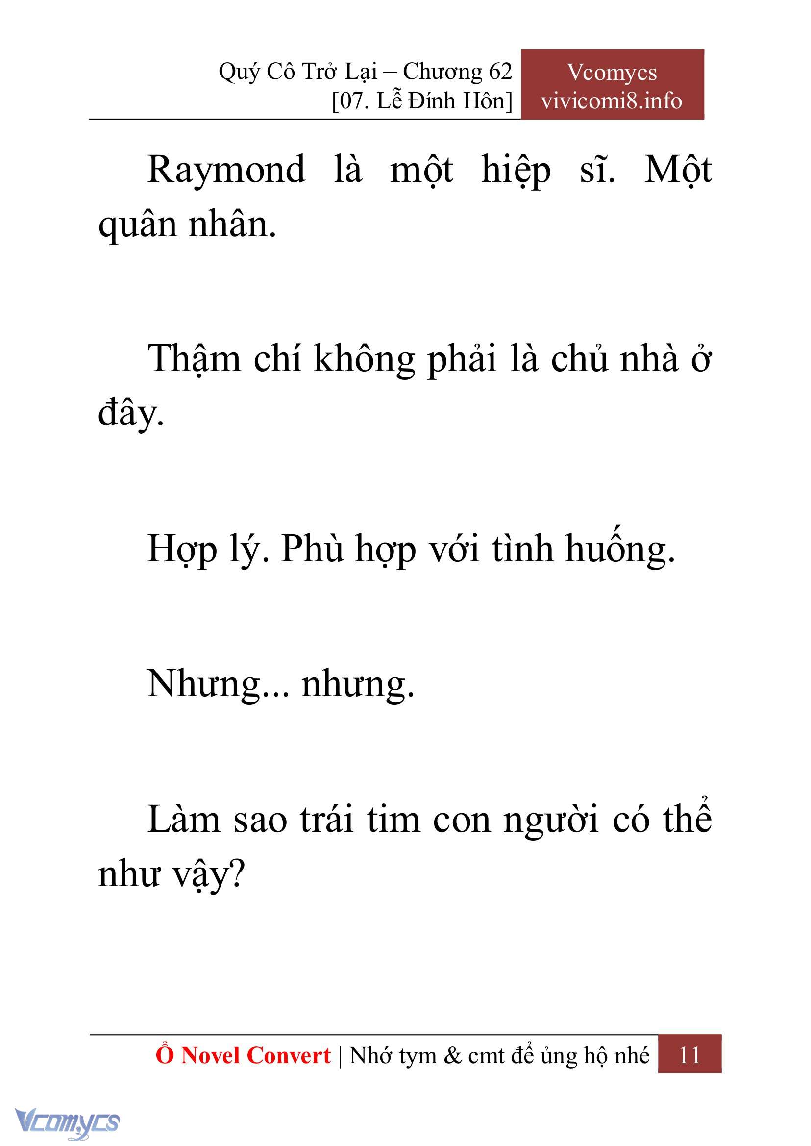 [Novel] Quý Cô Trở Lại Chap 62 - Trang 2