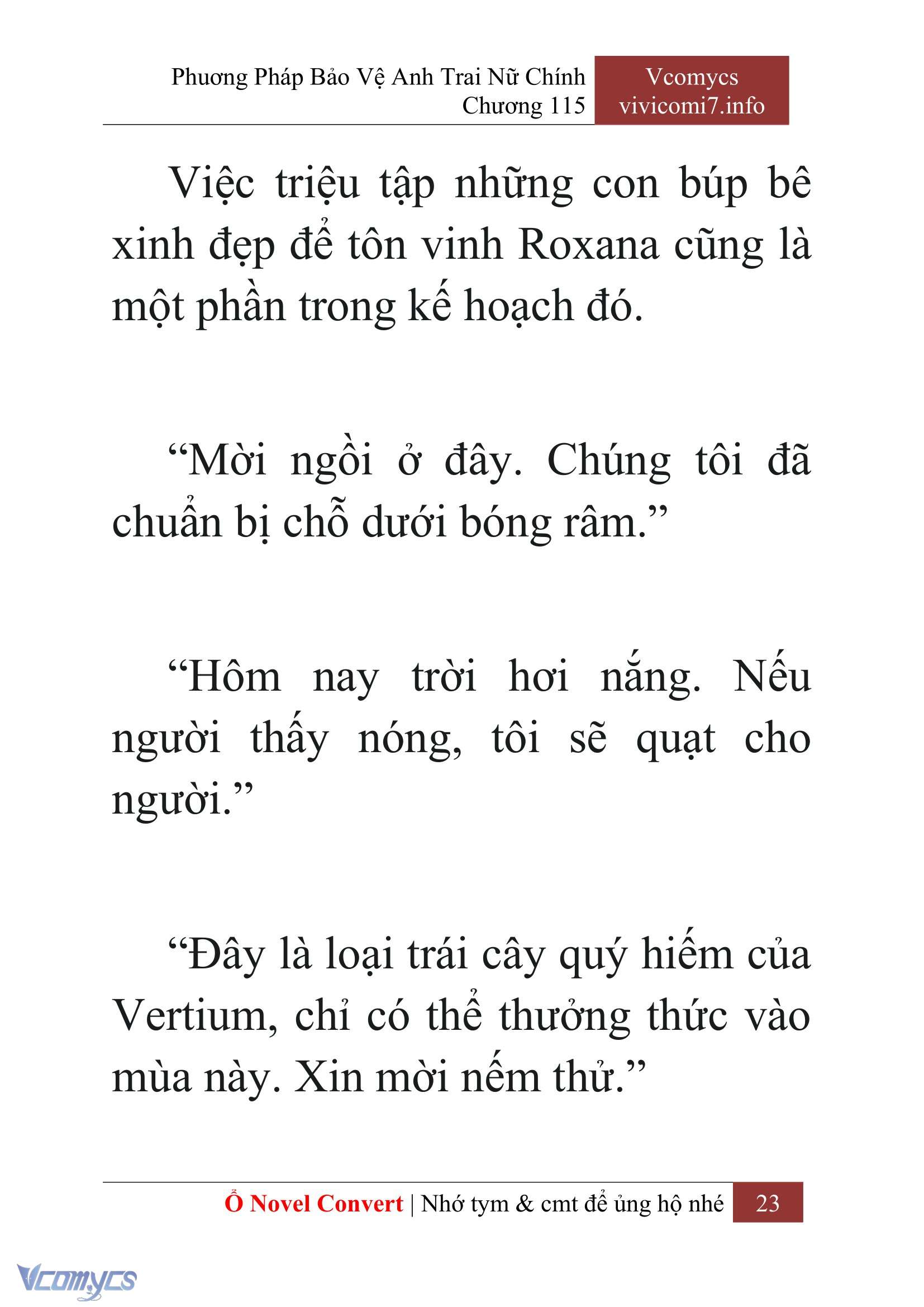 [Novel] Phương Pháp Bảo Vệ Anh Trai Nữ Chính Chap 115 - Trang 2