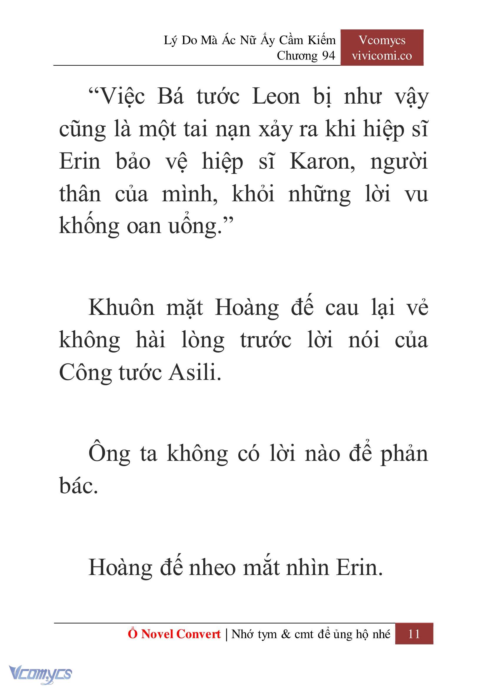 [Novel] Lý Do Mà Ác Nữ Ấy Cầm Kiếm Chap 94 - Trang 2